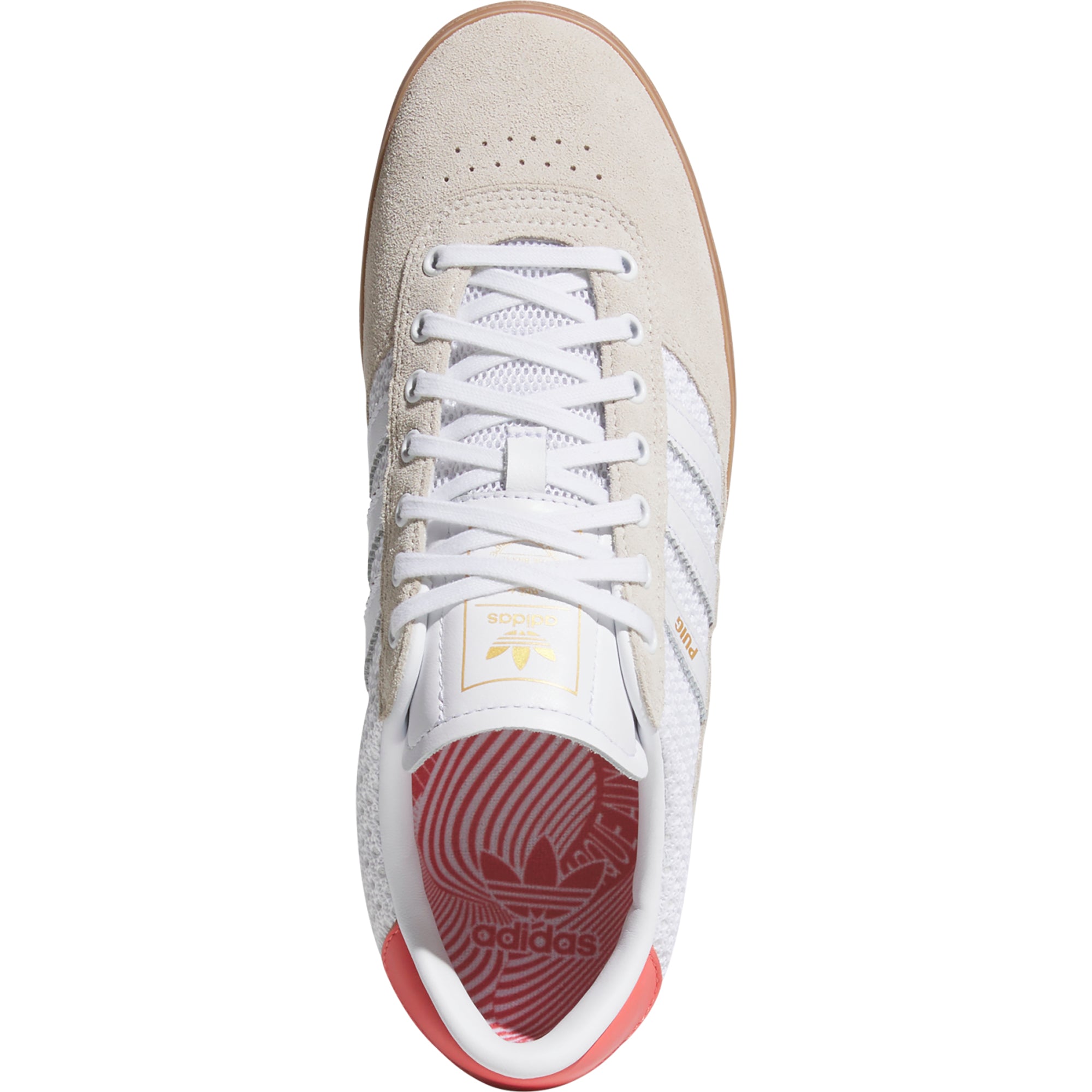 adidas Puig Indoor Shoes Wonder White/Cloud White/Gum 4
