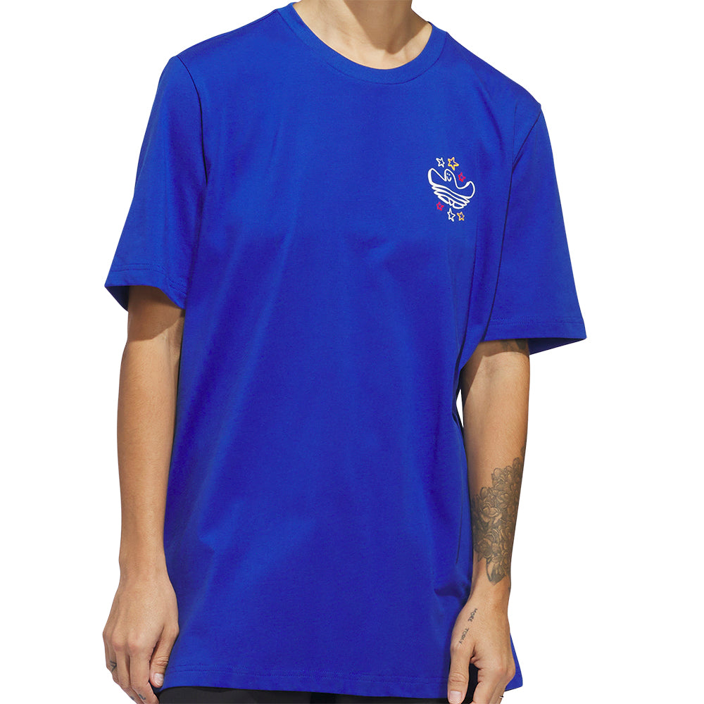 adidas Shmoofoil All Star Short Sleeve Tee Royal Blue/Multicolour