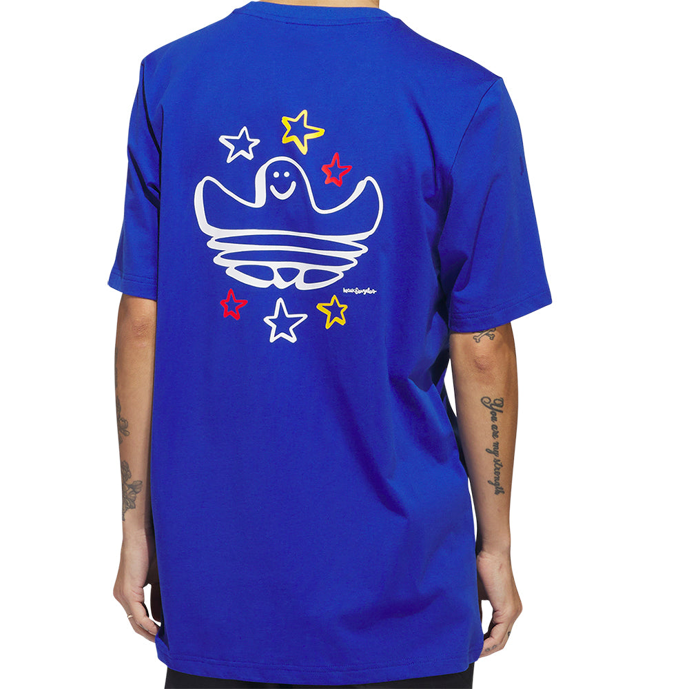 adidas Shmoofoil All Star Short Sleeve Tee Royal Blue/Multicolour