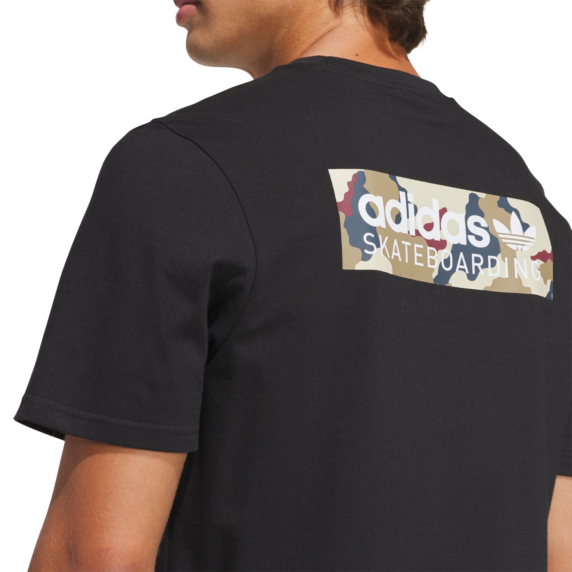 adidas Skateboarding Camo Logo Tee Black