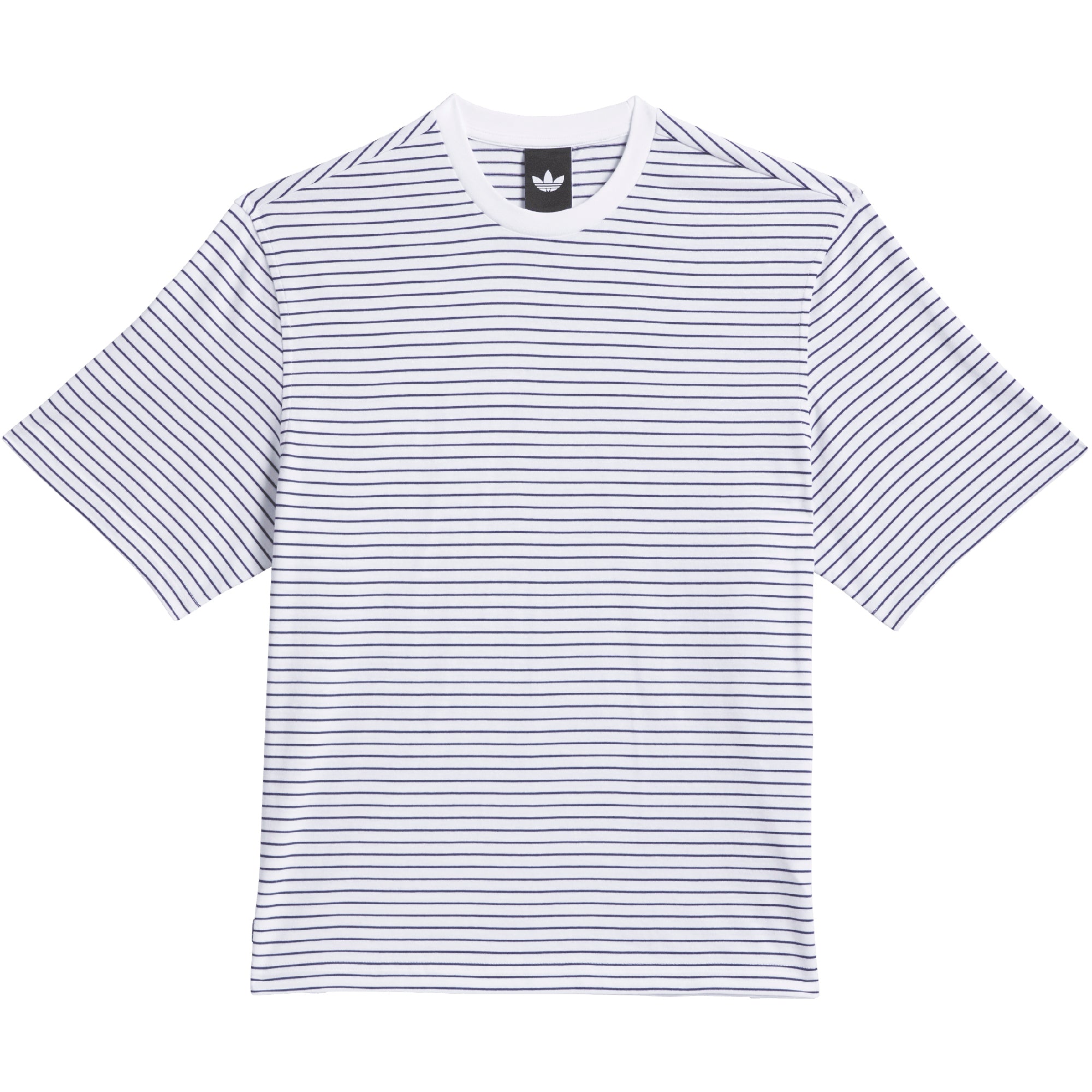 adidas Yarn Dye Tee White/Dark Blue