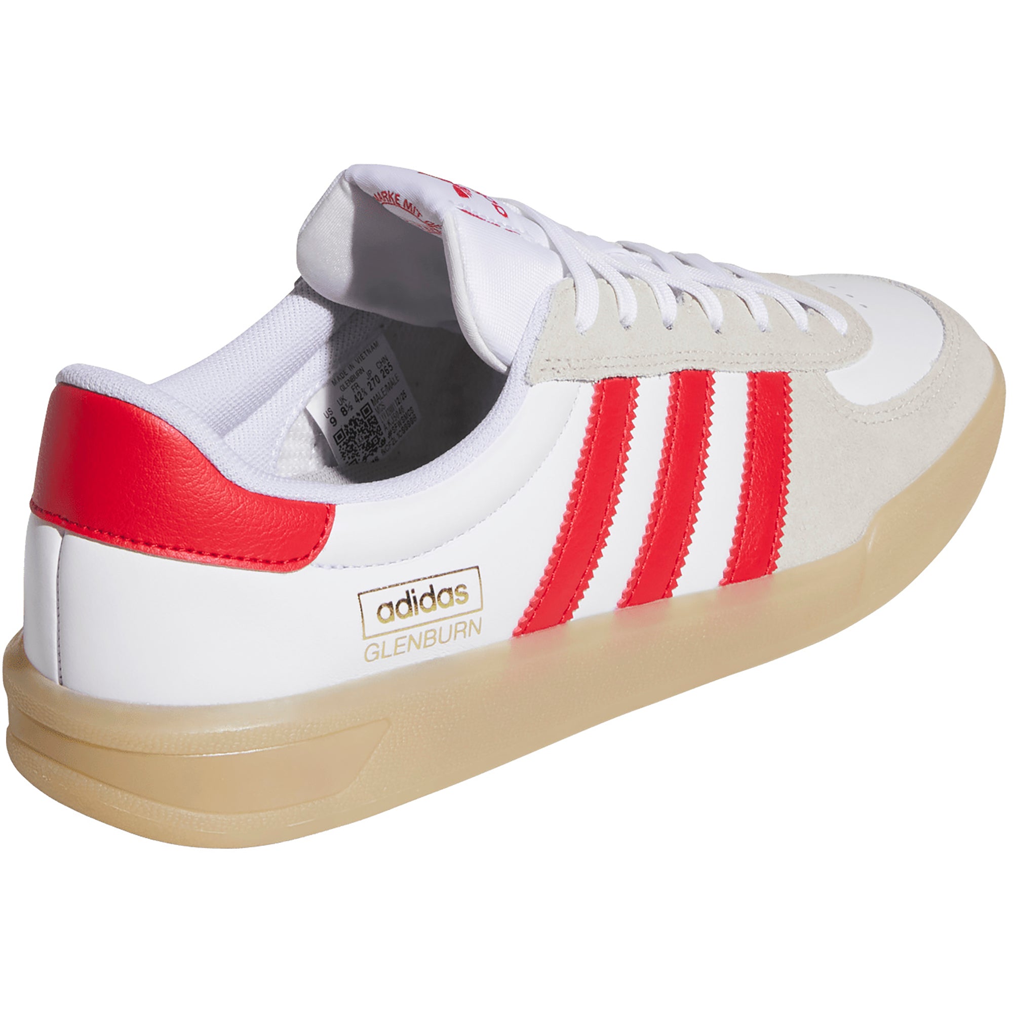adidas Glenburn Shoes Cloud White/Better Scarlet/Gum