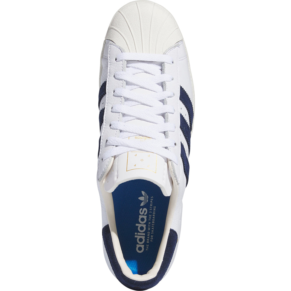 adidas x Pop Trading Company Superstar ADV Shoes Cloud White/Collegiate Navy/Chalk White