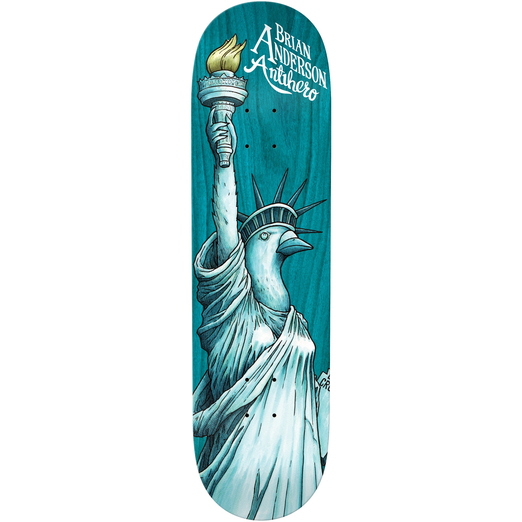 Antihero Brian Anderson Libirdty Skateboard Deck 9"