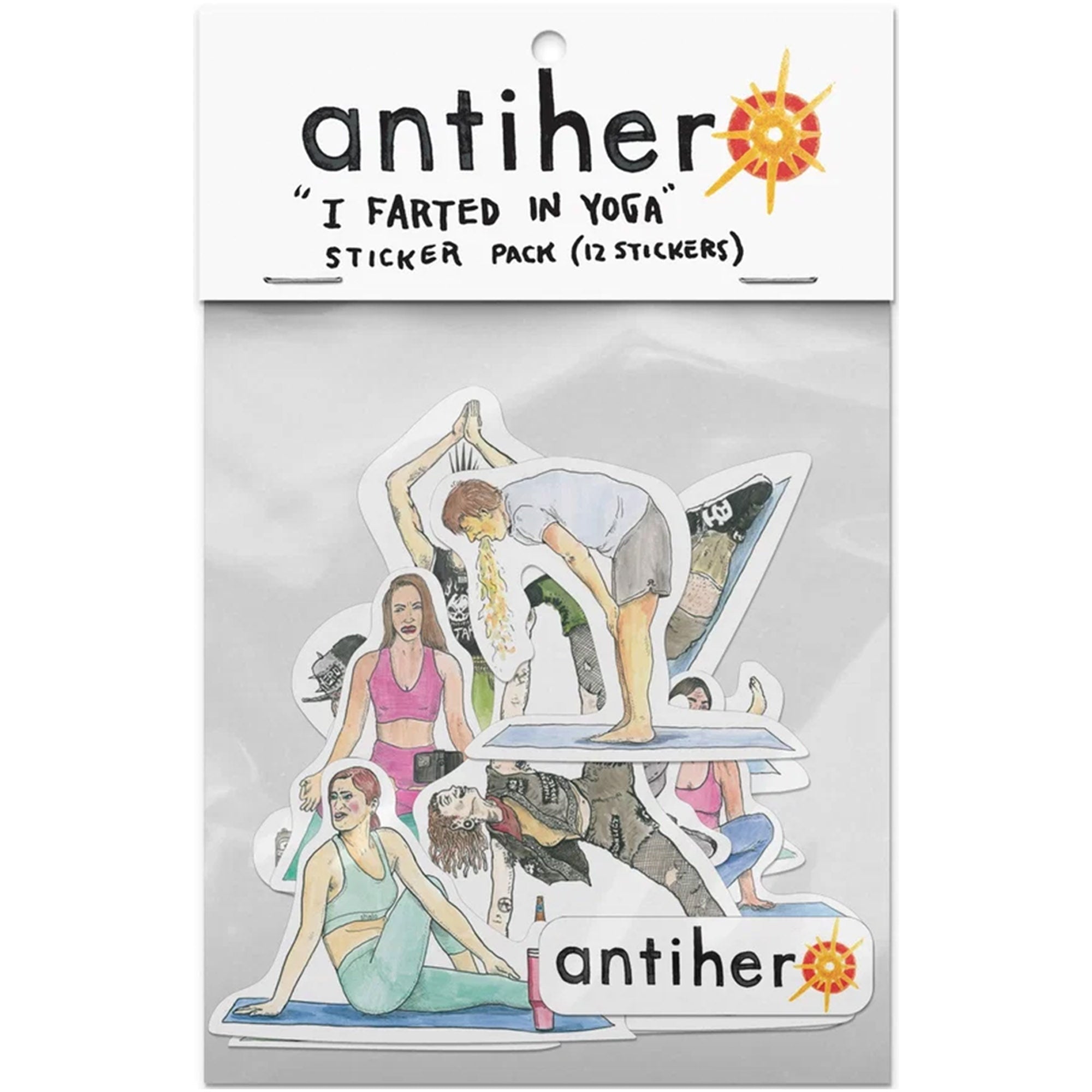 Antihero I Farted In Yoga Sticker Pack