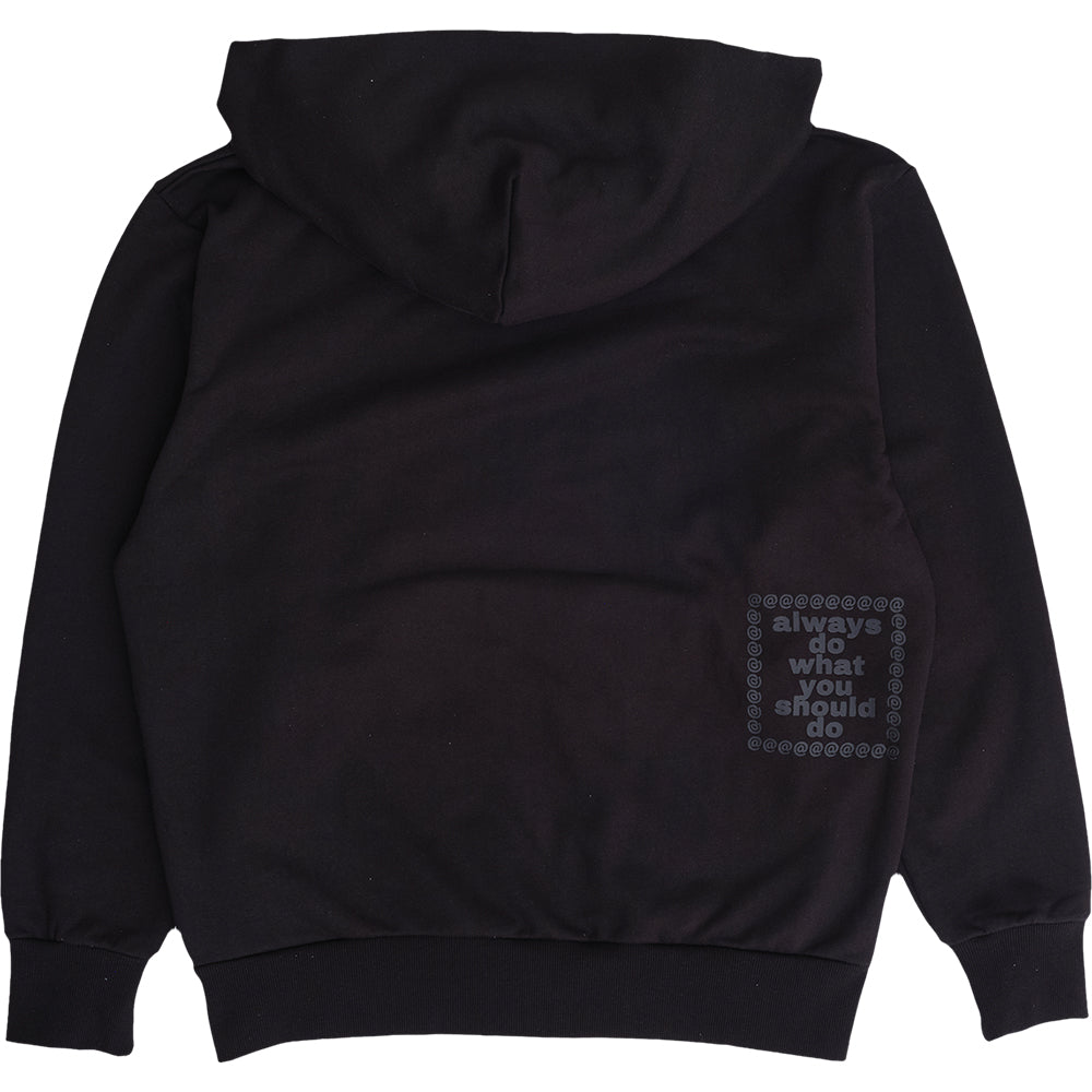 Always Do What You Should Do 3116 Premium Zip Up Hoodie Black