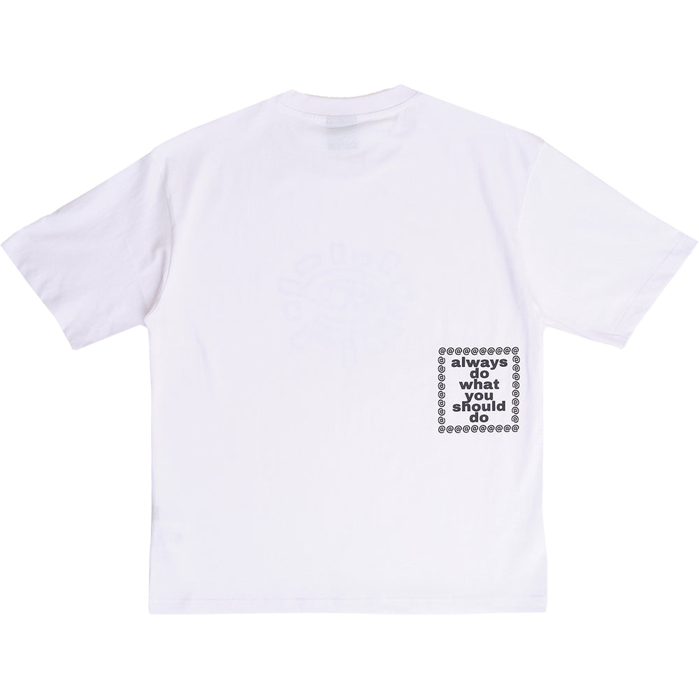 Always Do What You Should Do Sketchy @sun T Shirt White