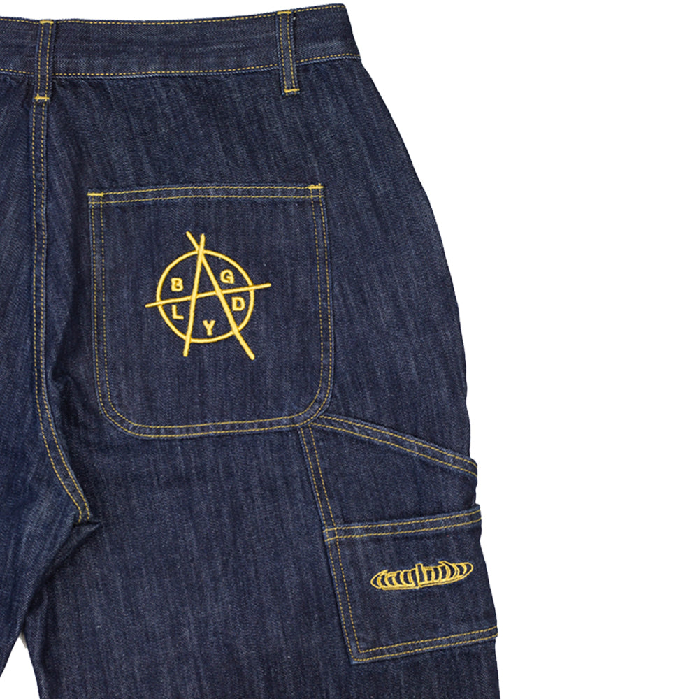 Baglady Carpenter Jeans Dark Patterned