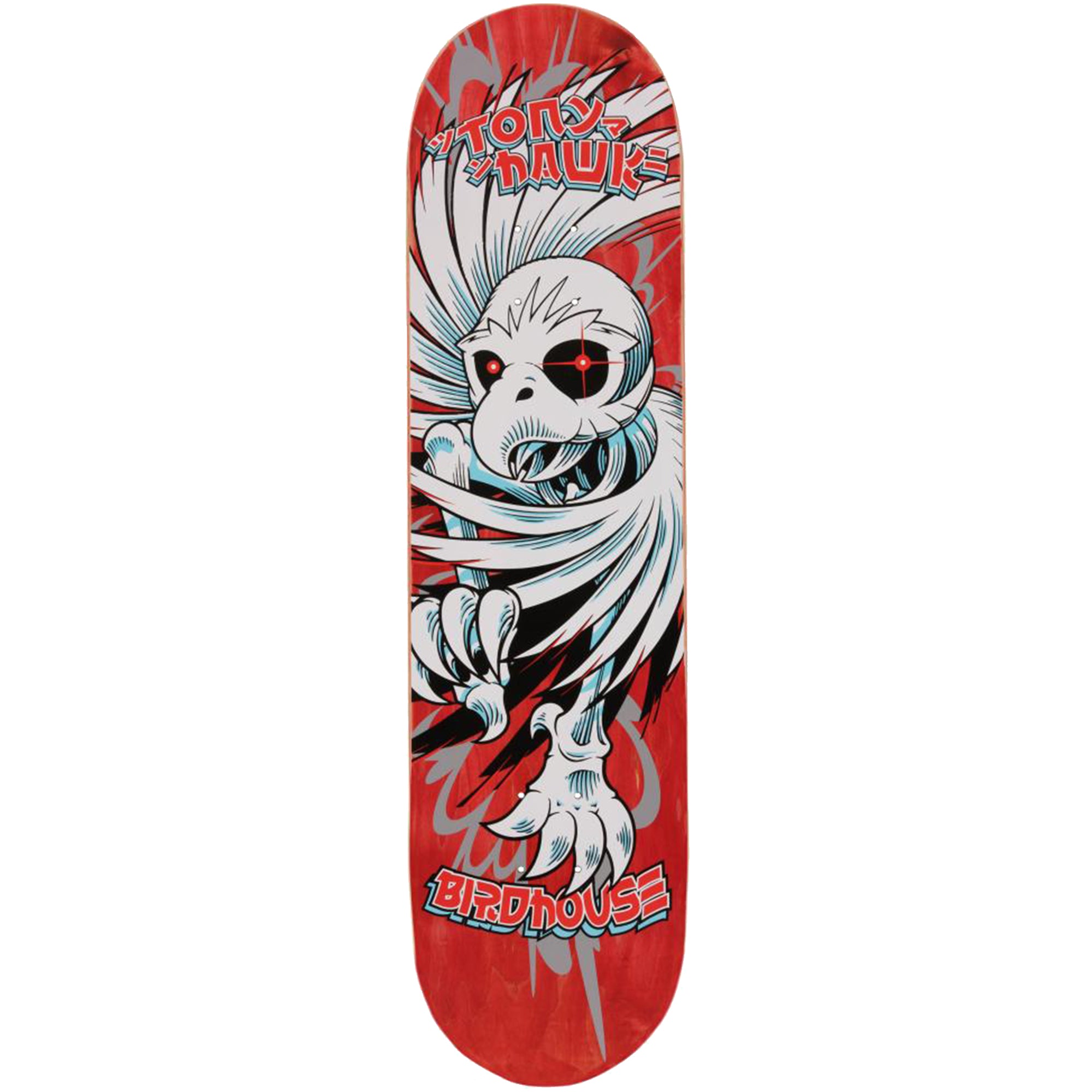 Birdhouse Tony Hawk Spiral Red Skateboard Deck 8"