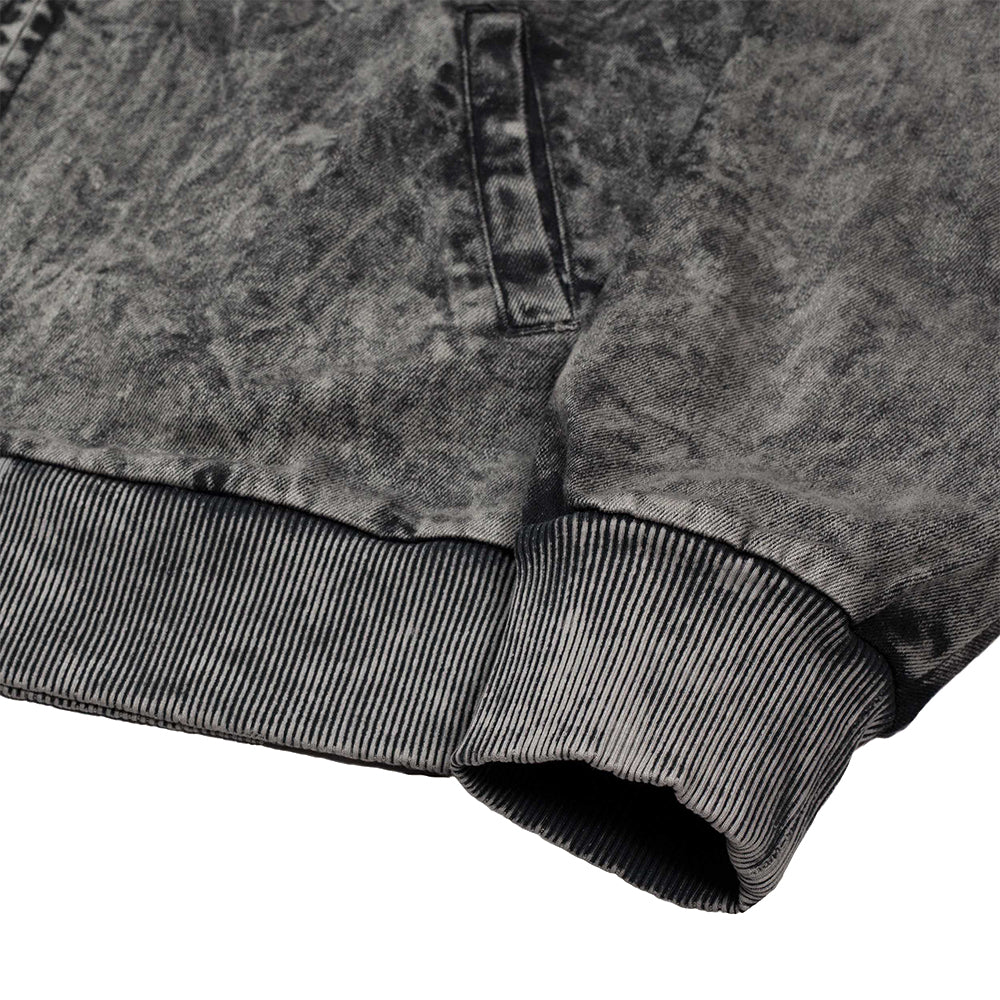 Blue Flowers Leary Acid Wash Jacket Acid Wash
