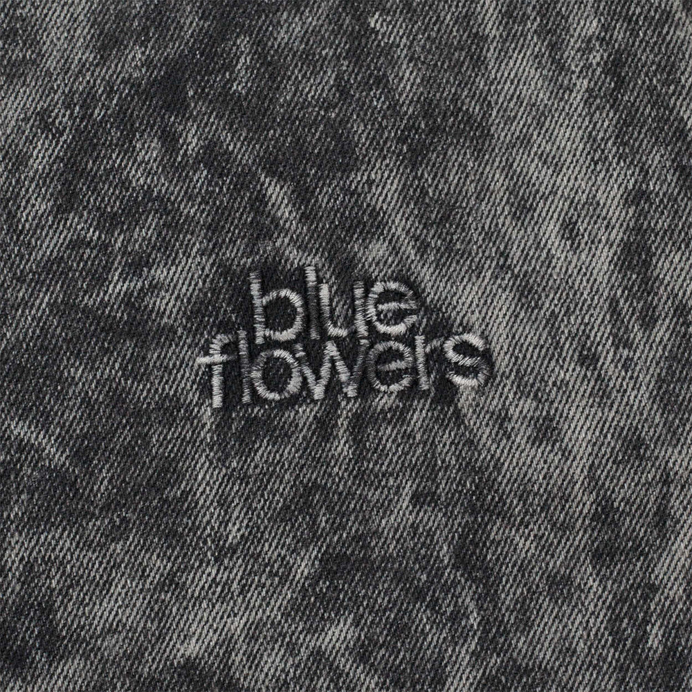 Blue Flowers Leary Acid Wash Jacket Acid Wash