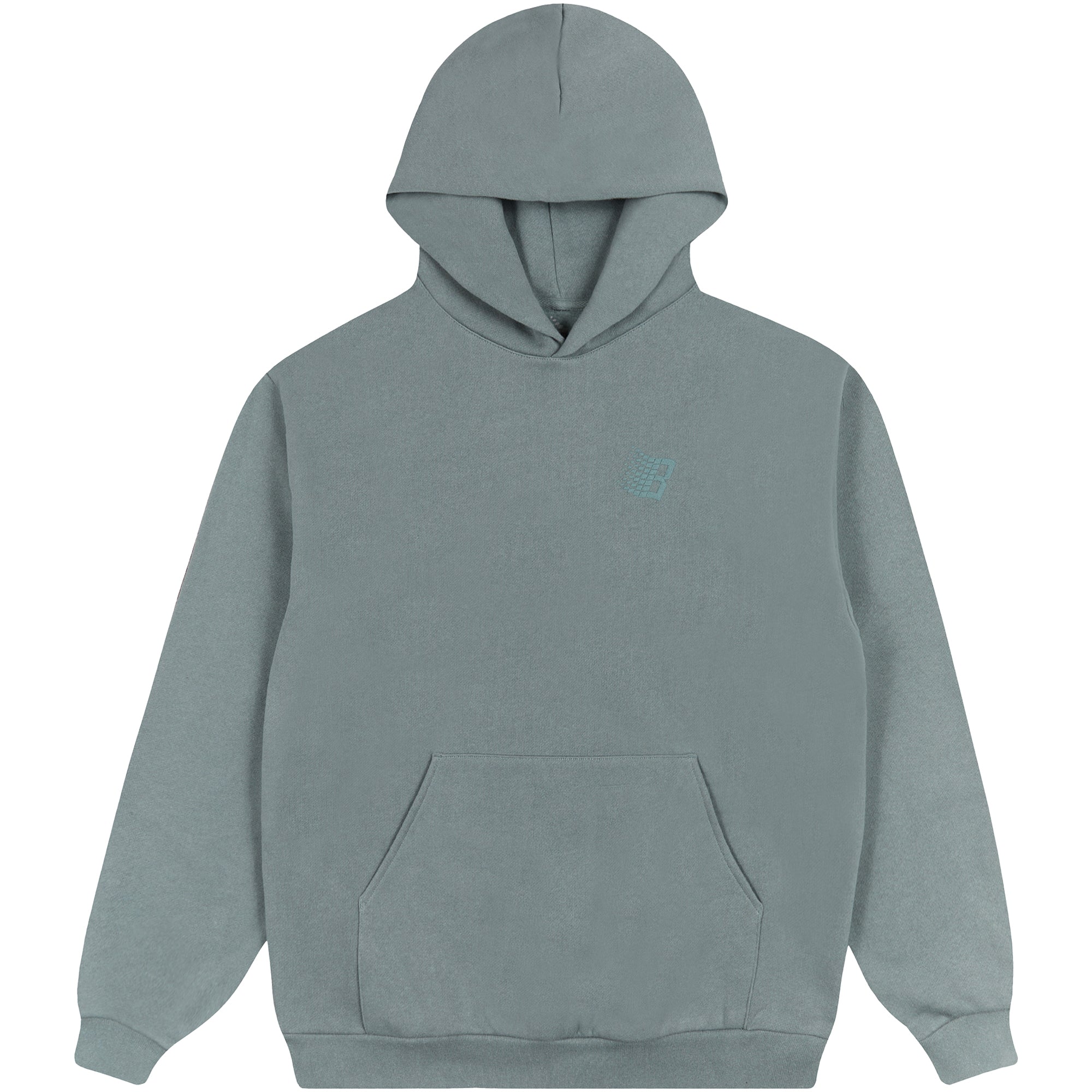 Bronze 56K B Logo Puff Print Hoodie Blue