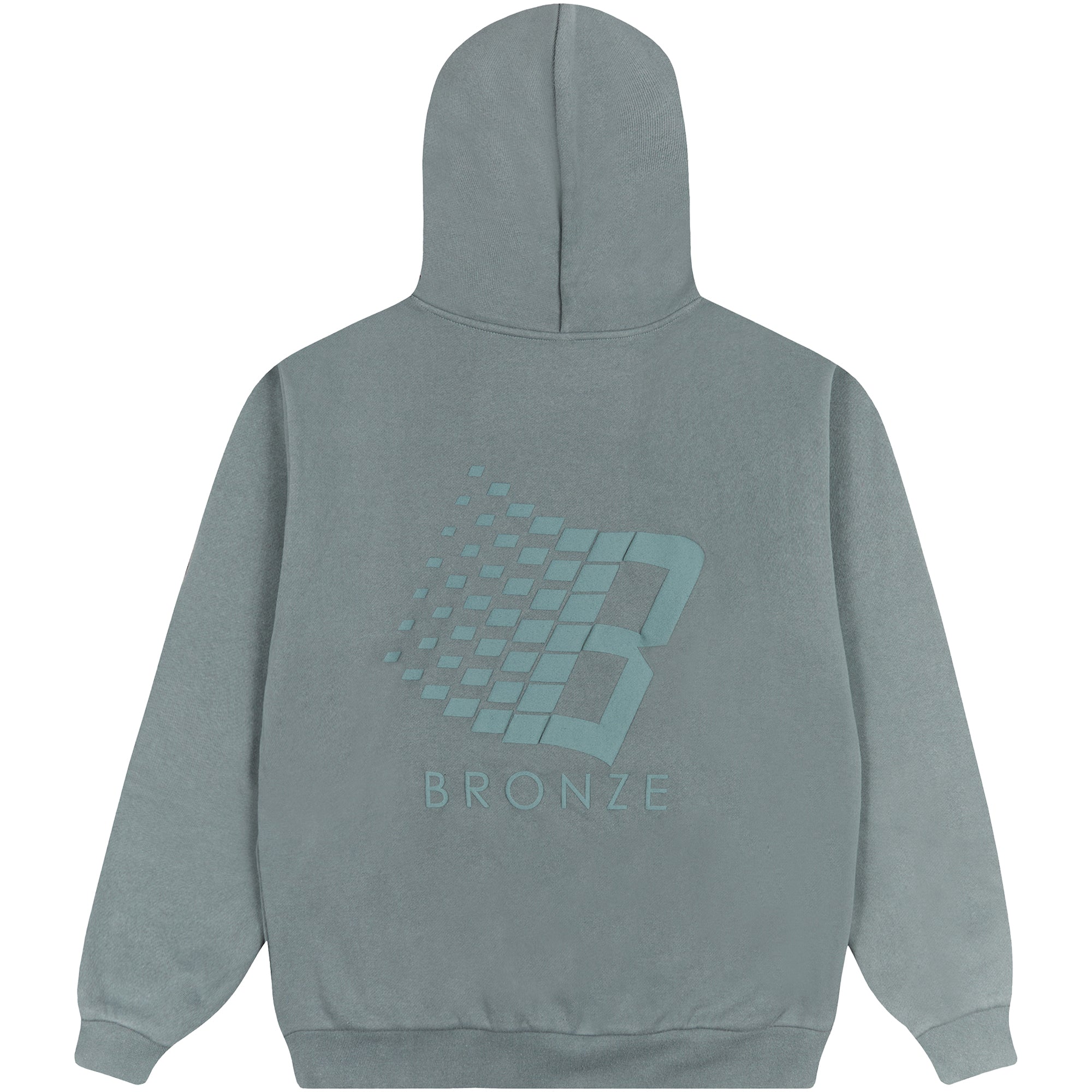 Bronze 56K B Logo Puff Print Hoodie Blue