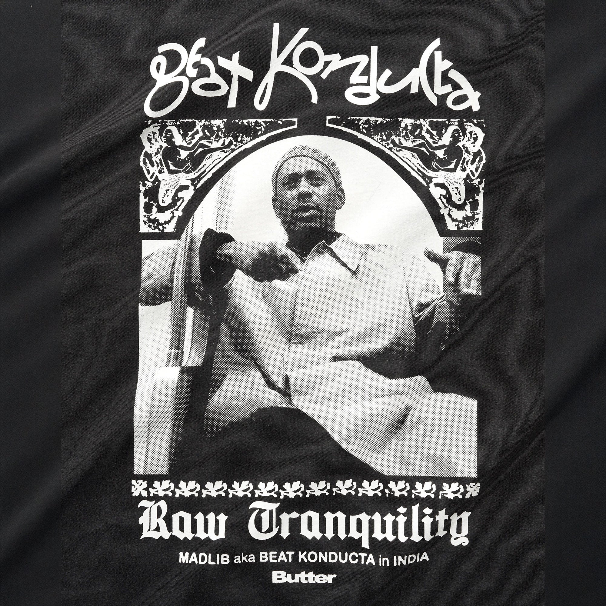 Butter Goods x Madlib India Tee Washed Black