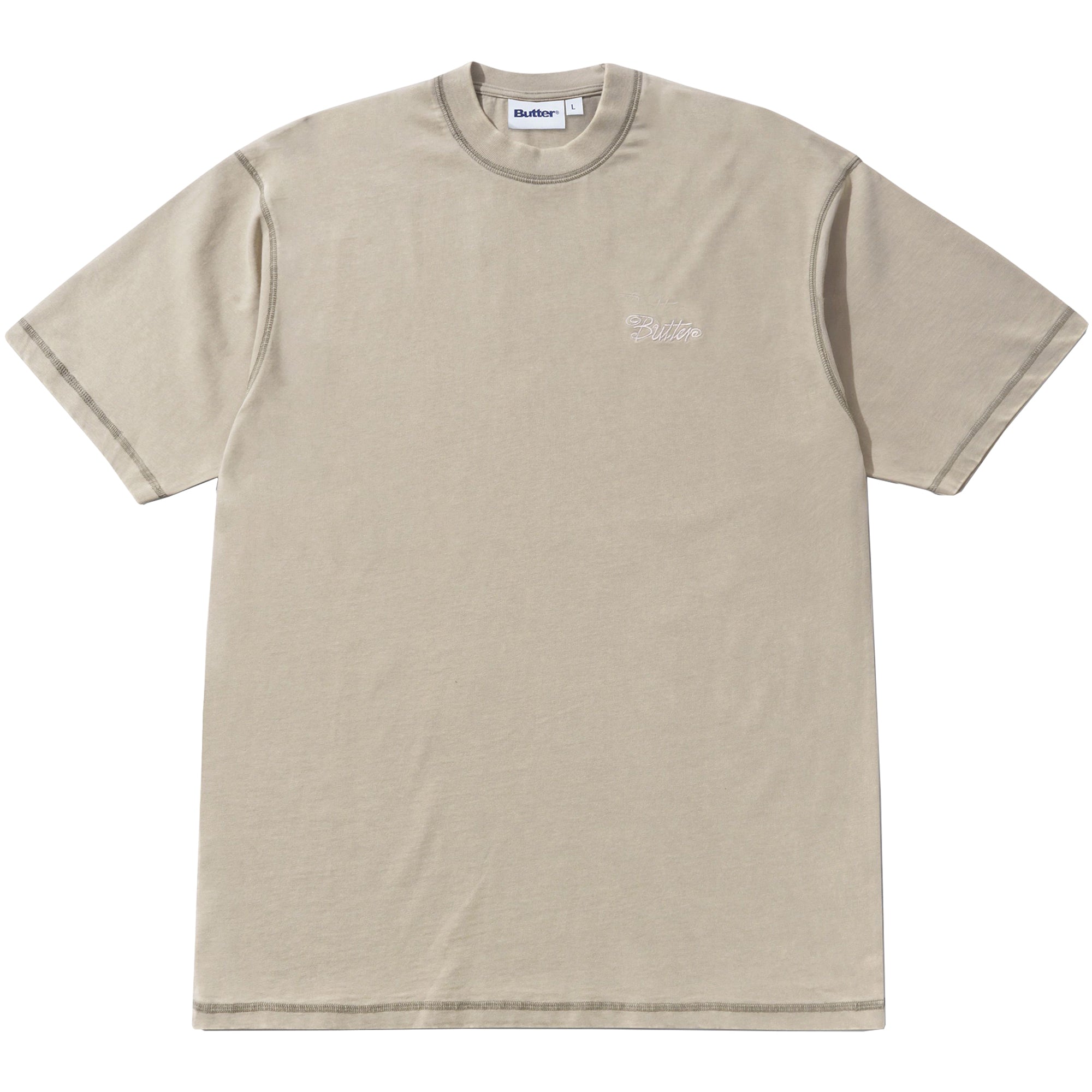 Butter Goods Jive Overlock Stitch Tee Distressed Cove