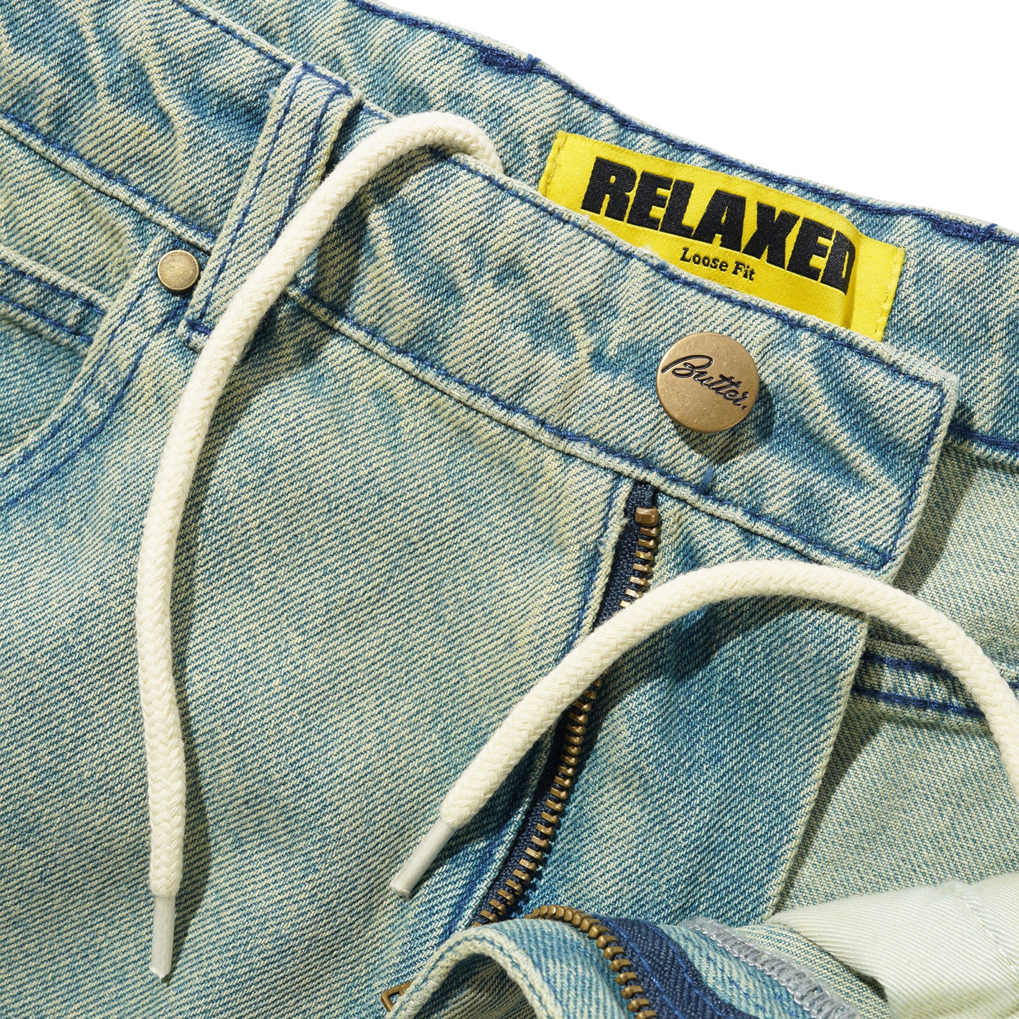 Butter Goods Relaxed Denim Jeans Sunfade Blue