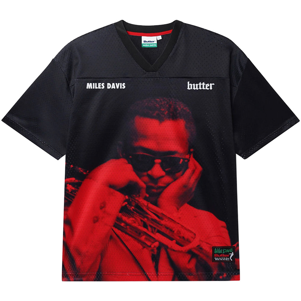 Butter Goods x Miles Davis Round About Midnight Mesh Jersey Black