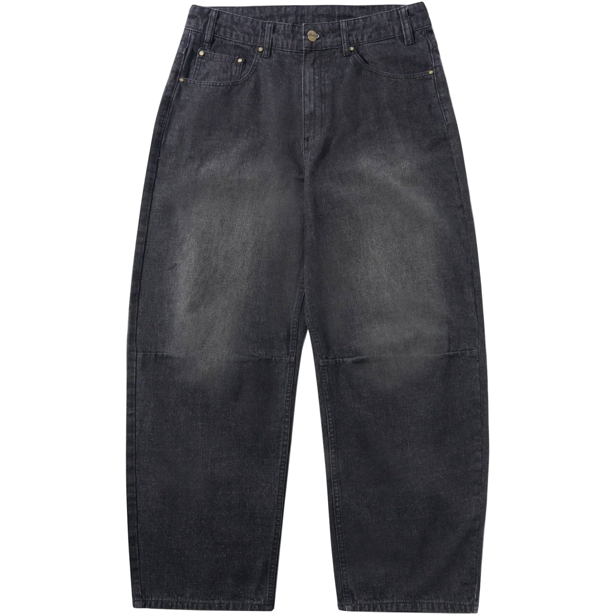 Butter Goods Wide Cut Denim Jeans Streaky Black Wash
