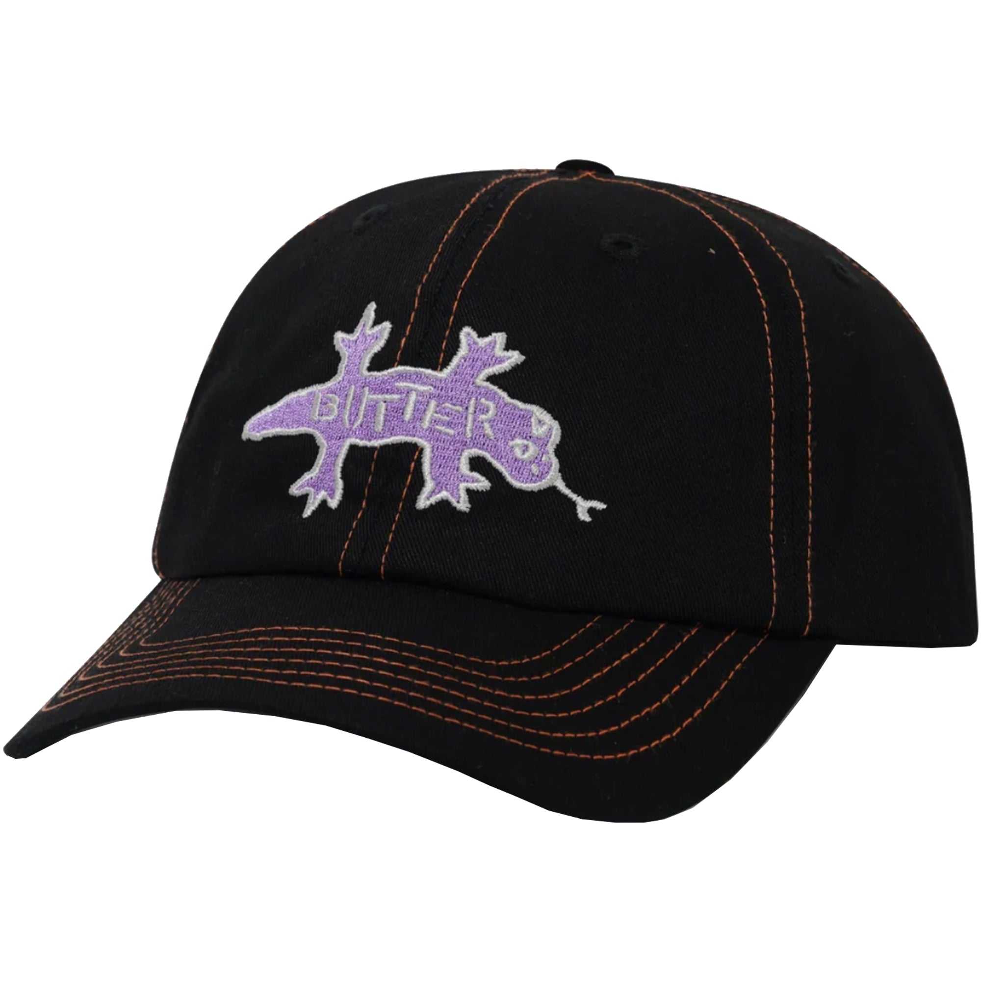 Butter Goods Reptile 6 Panel Cap Black