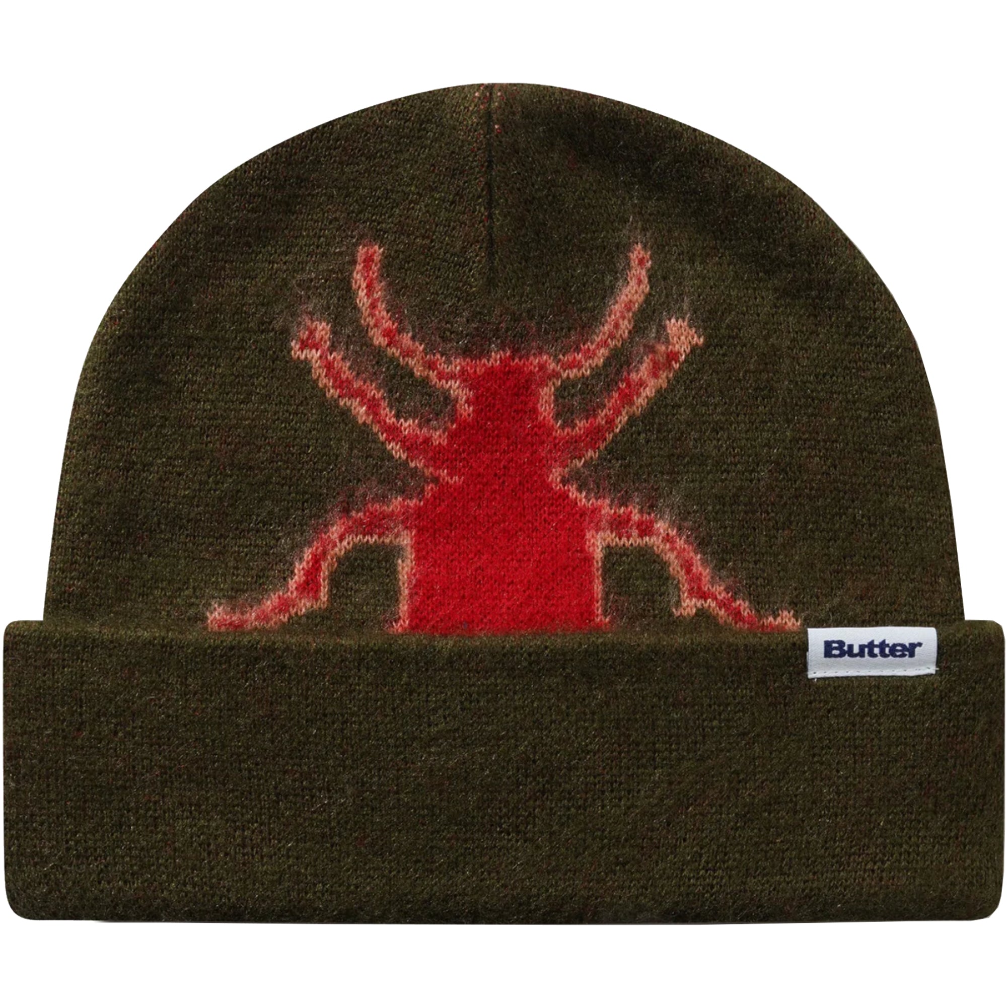 Butter Goods Beetle Mohair Beanie Green