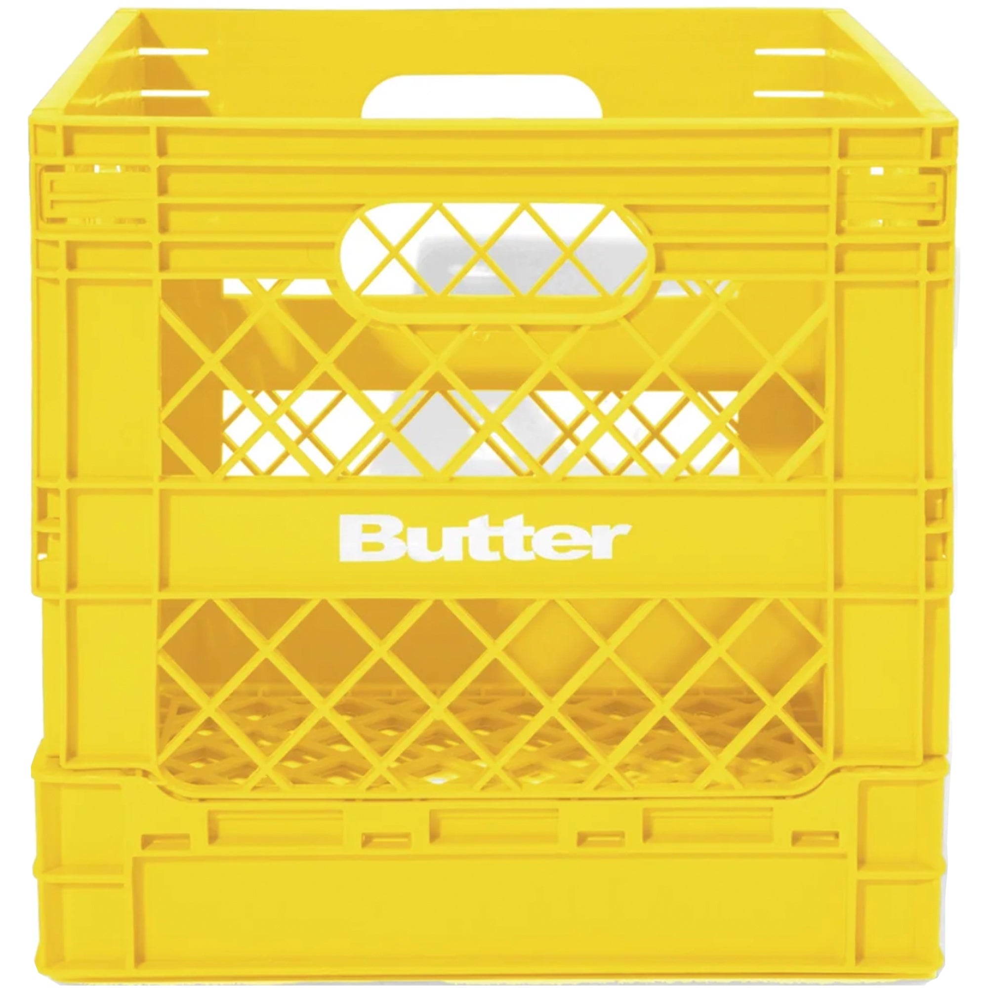 Butter Goods Collapsable Record Crate Yellow