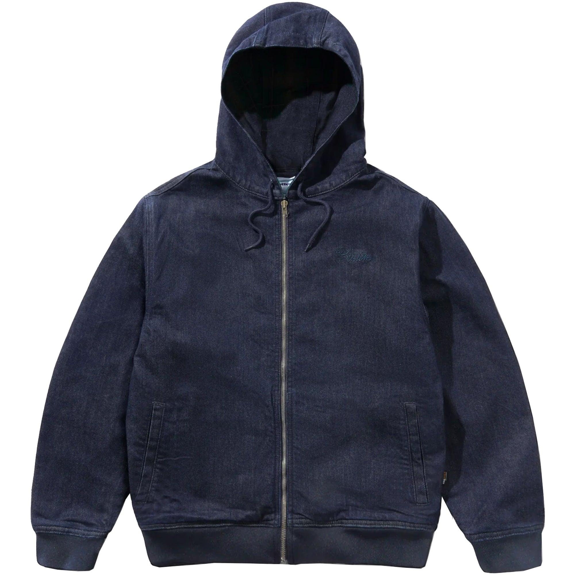 Butter Goods Hooded Work Jacket Rinsed Indigo