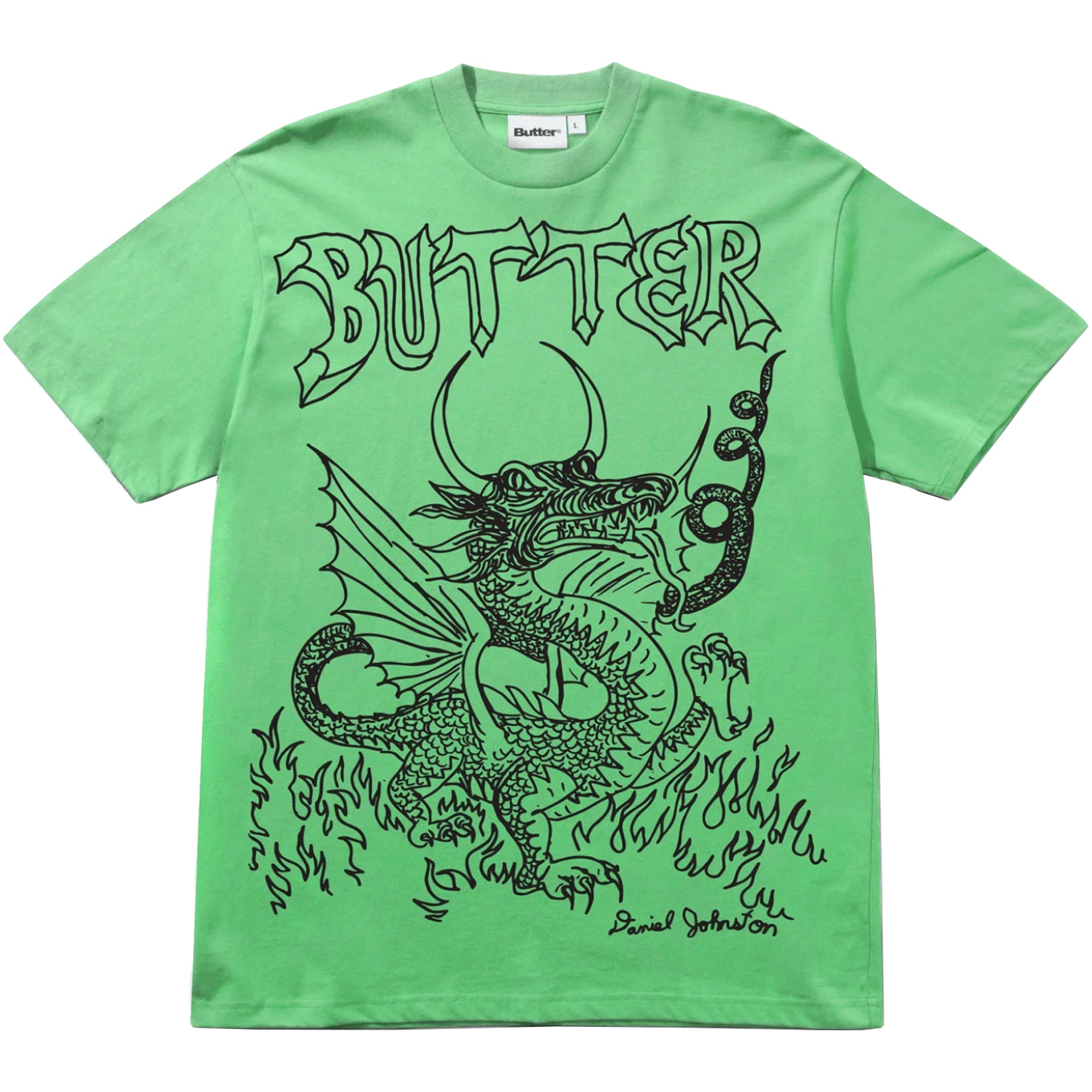 Butter Goods x Daniel Johnston Dragon Tee Lime