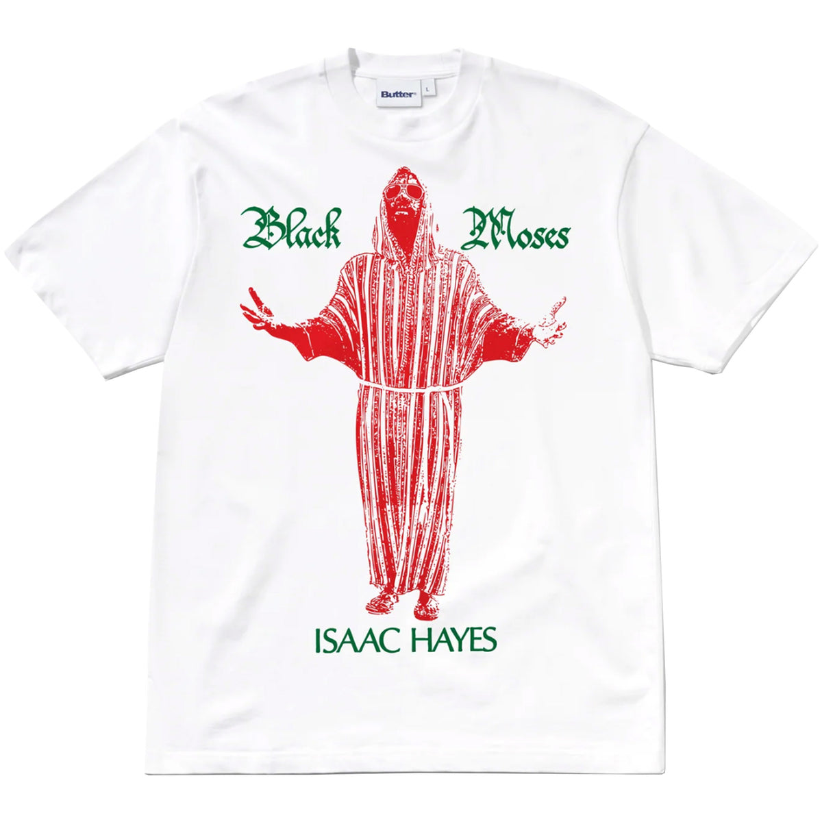 Butter Goods Black Moses Tee White
