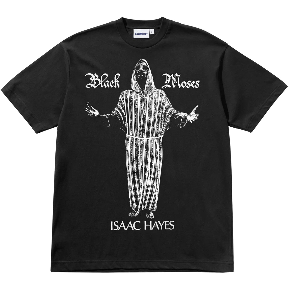 Butter Goods Black Moses Tee Washed Black