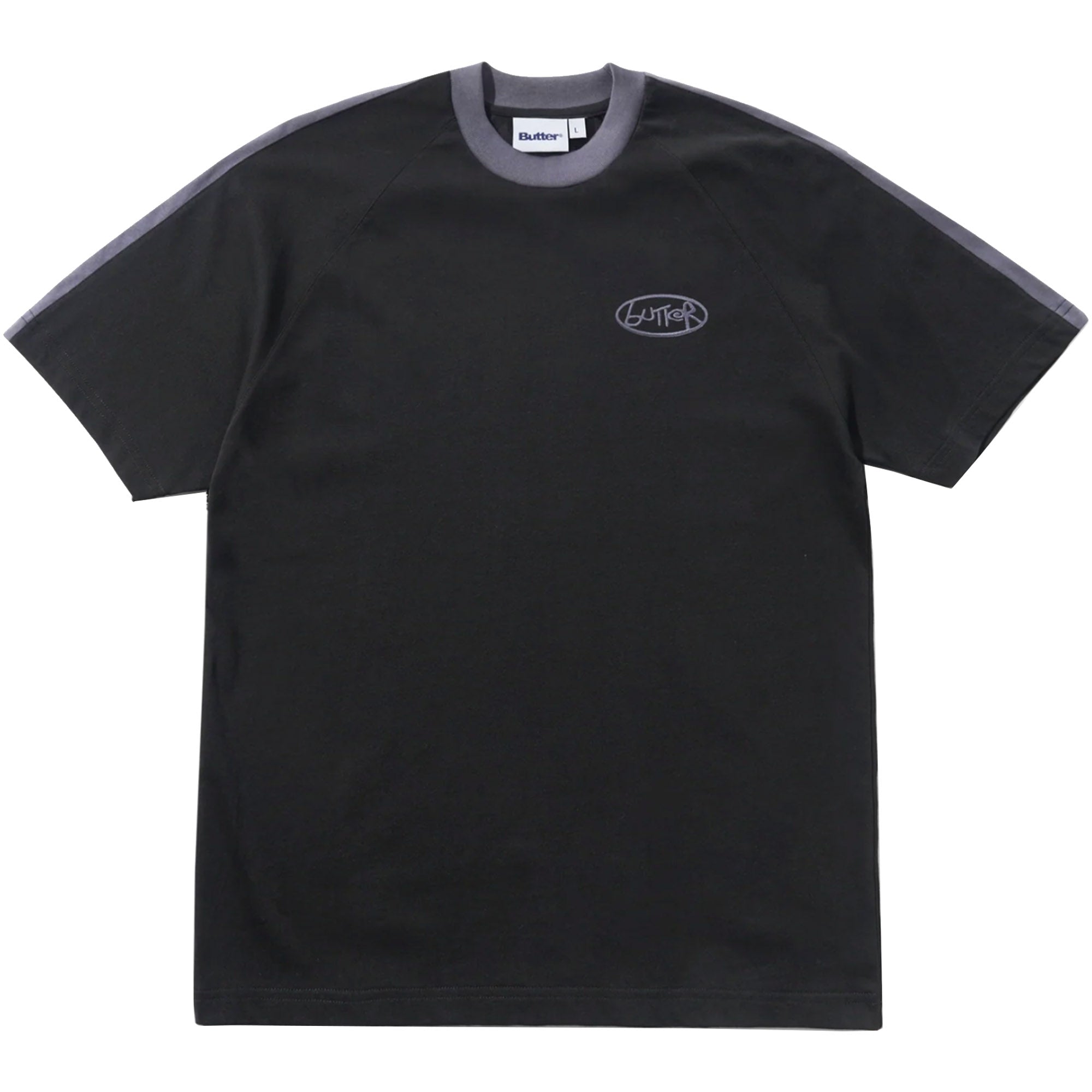 Butter Goods Abseil Panel Tee Black/Slate