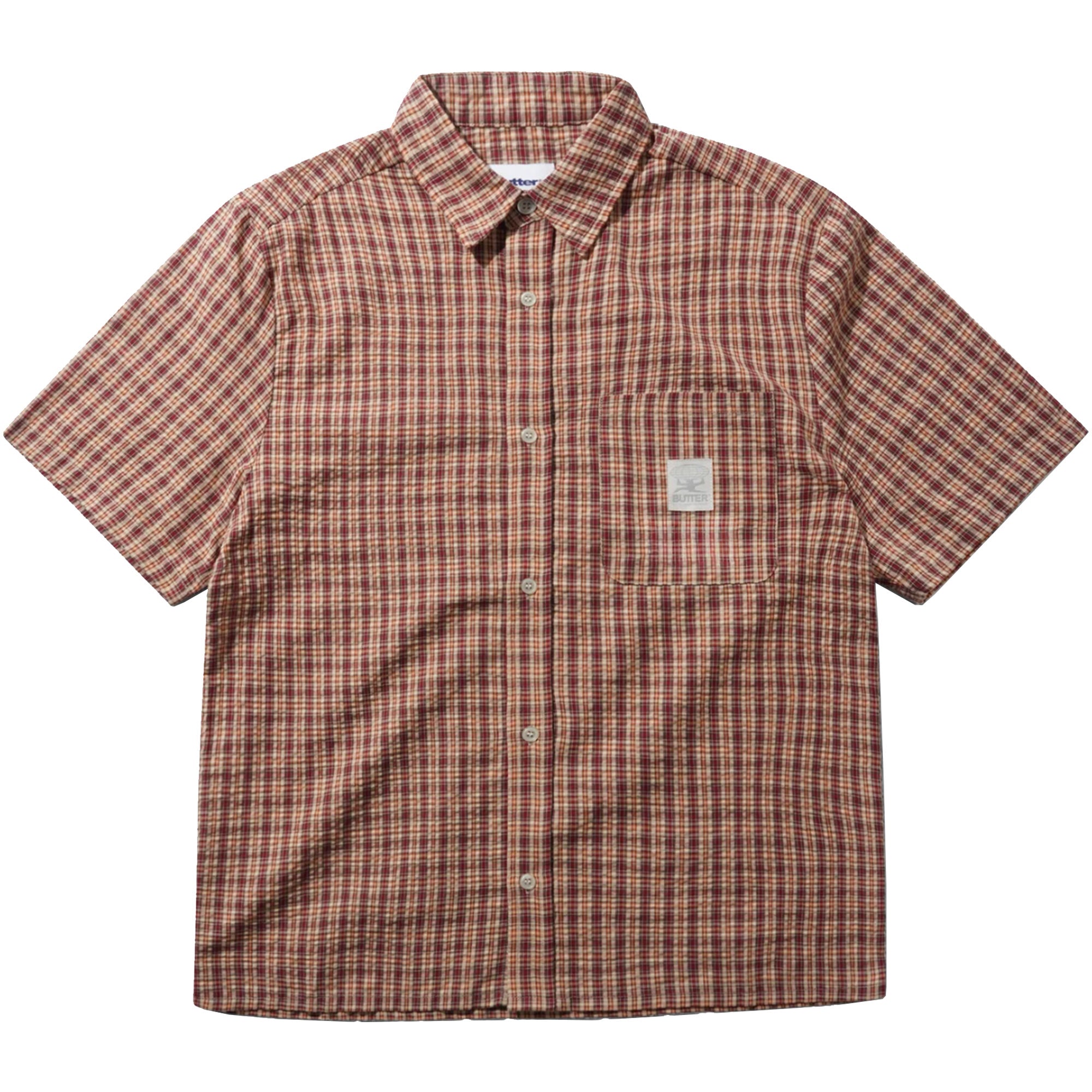 Butter Goods Equipment Short Sleeve Shirt Red/Yellow