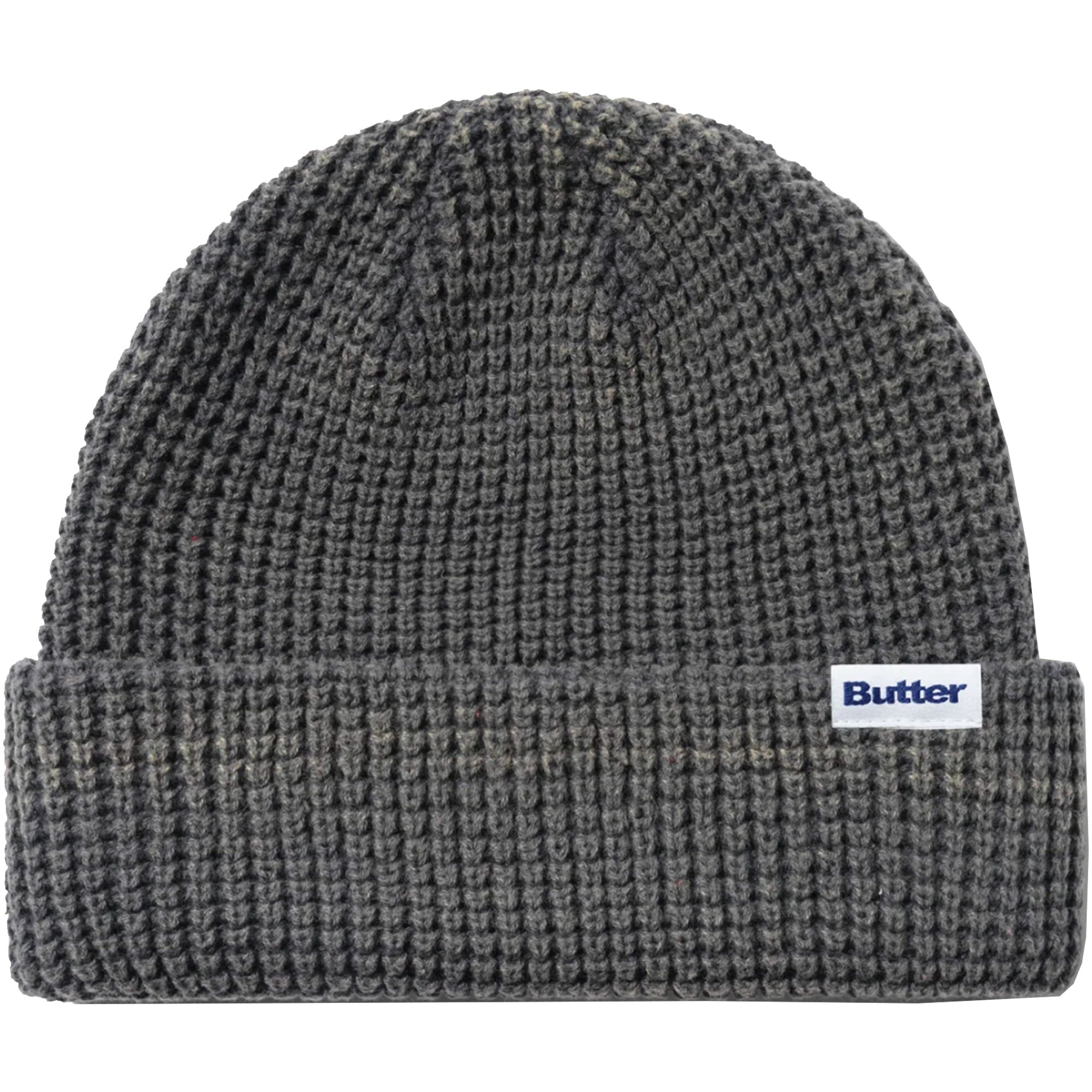 Butter Goods Distress Waffle Beanie Grey