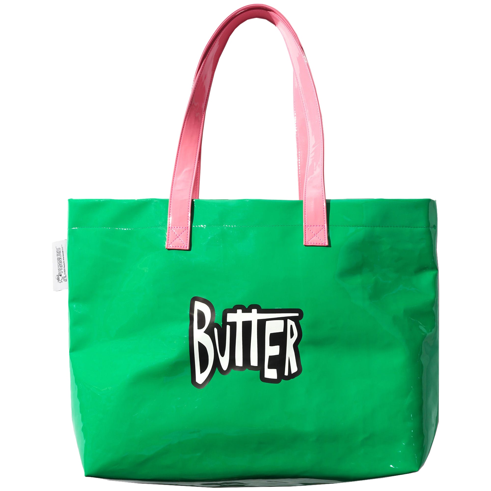 Butter Goods x Peanuts Shopper Tote Green/Light Pink