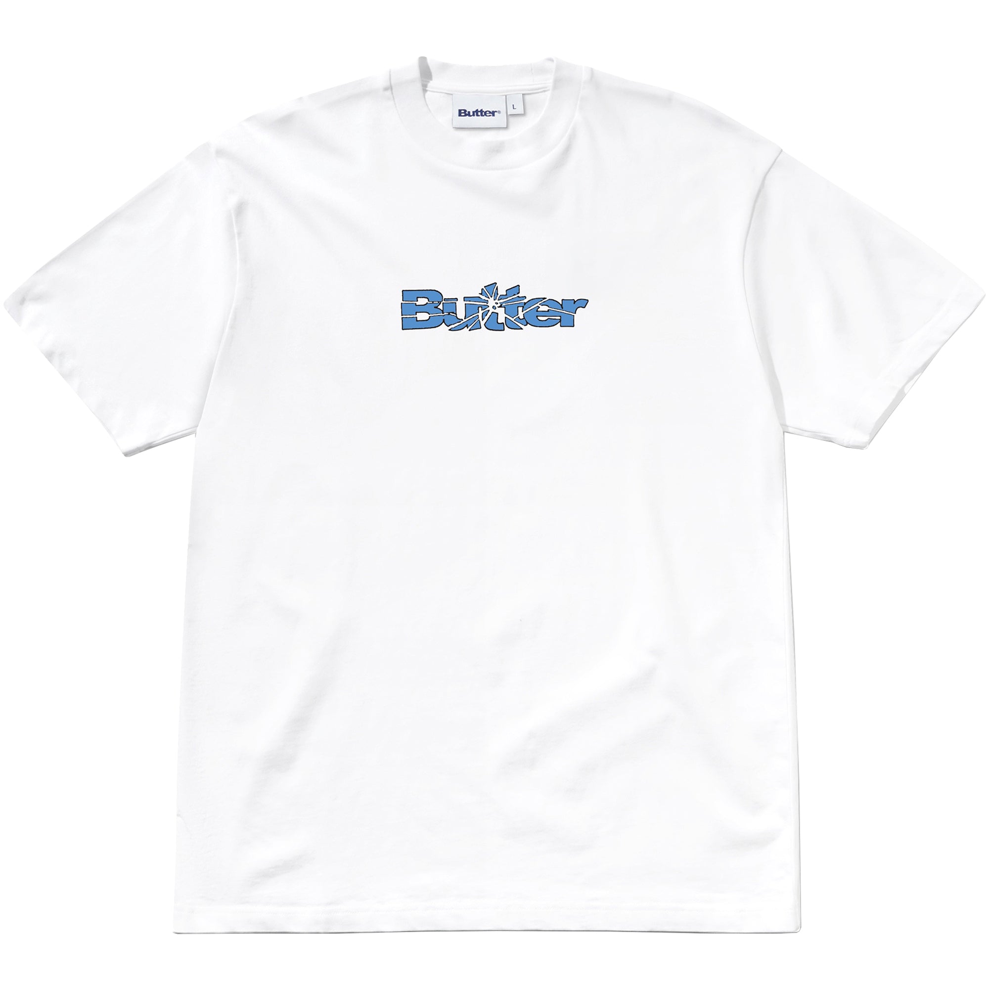 Butter Goods Smashed Logo Tee White