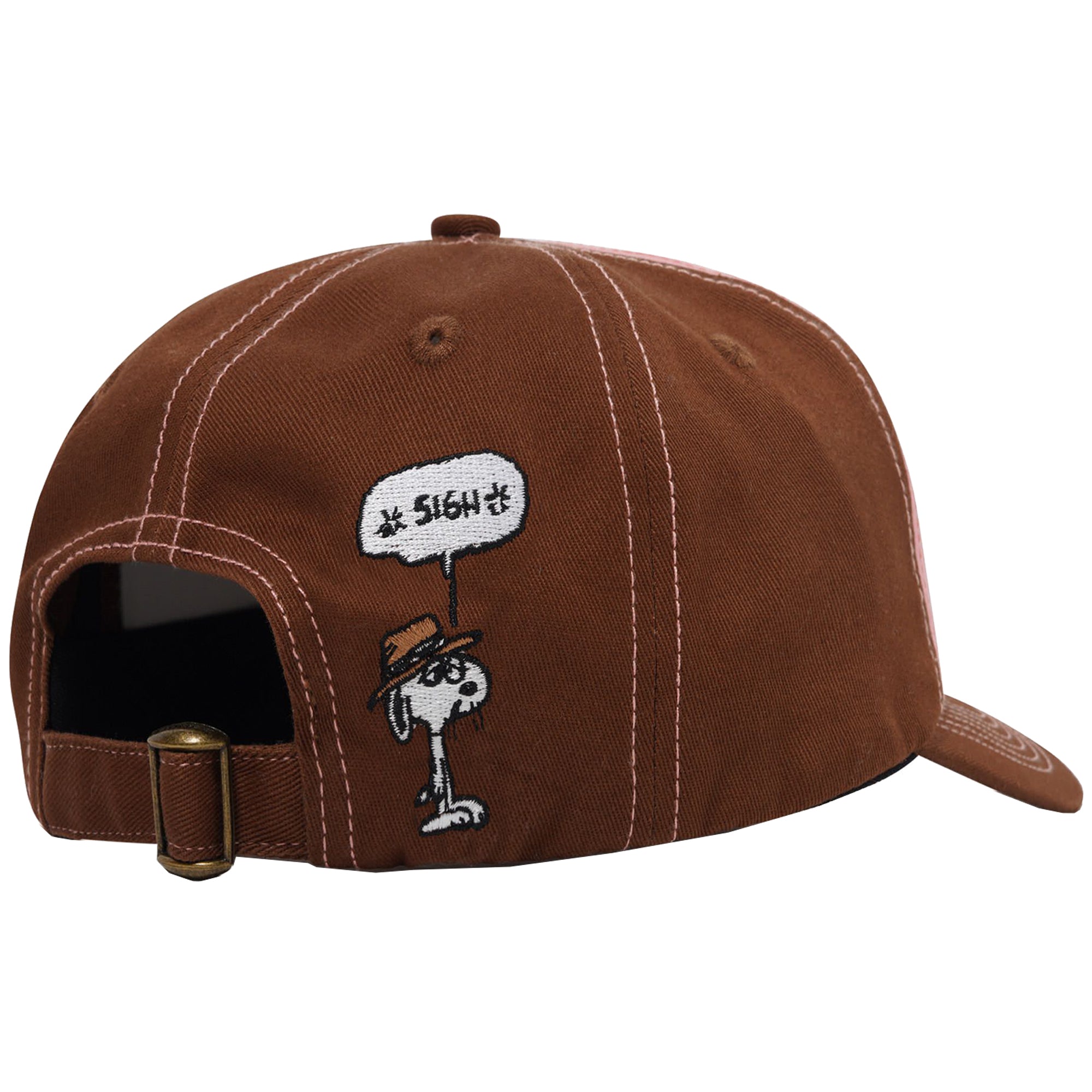 Butter Goods x Peanuts Spike 5 Panel Cap Brown/Light Pink
