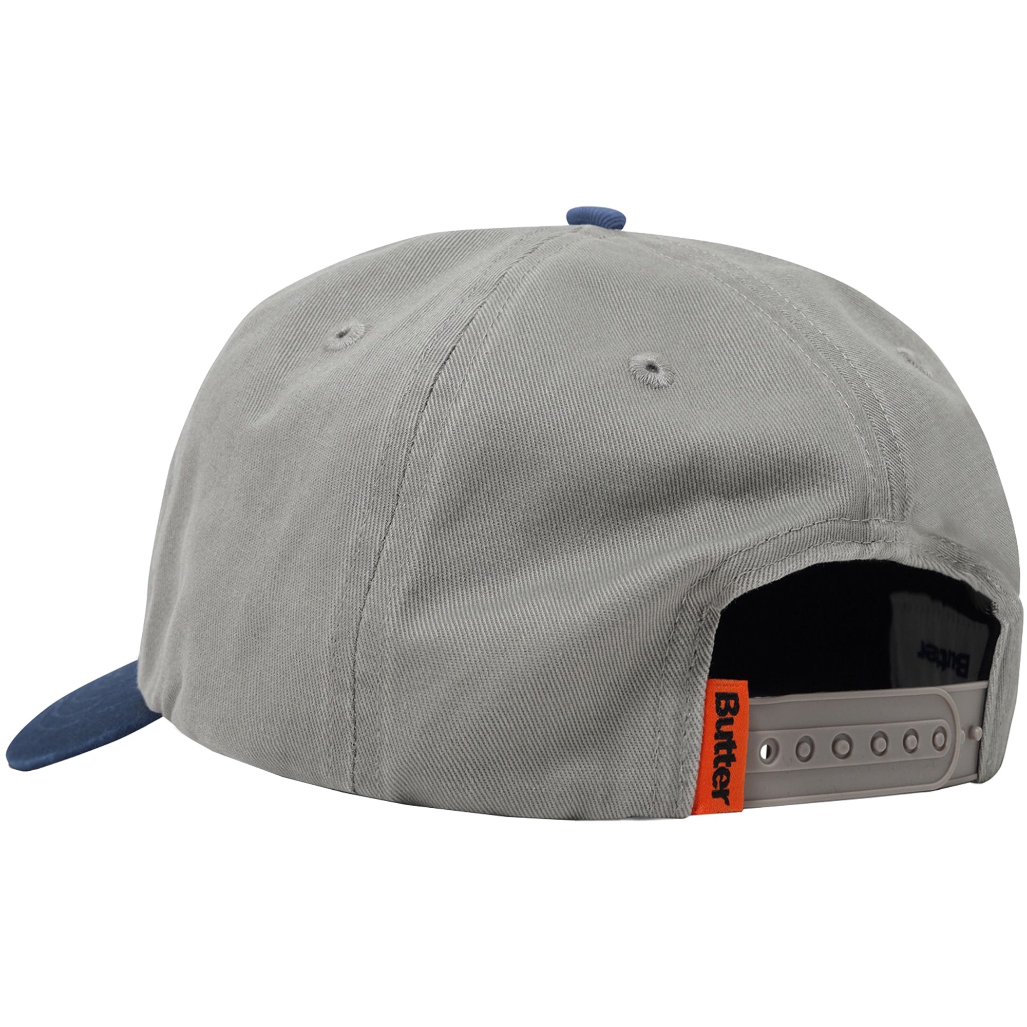 Butter Goods Tide 5 Panel Cap Washed Grey/Navy