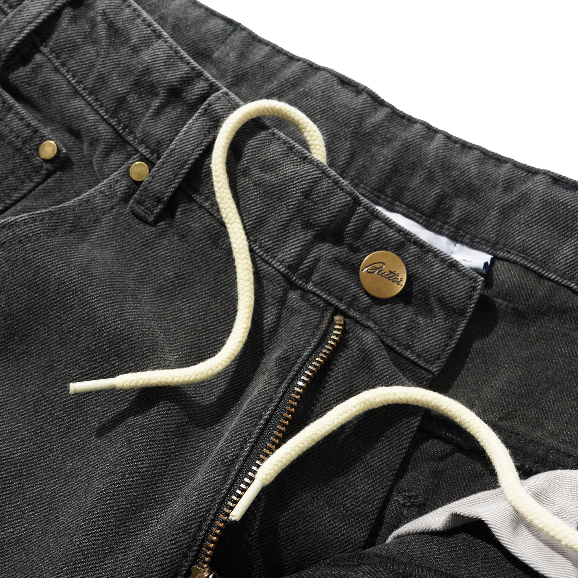 Butter Goods Wide Cut Denim Jeans Rinsed Black