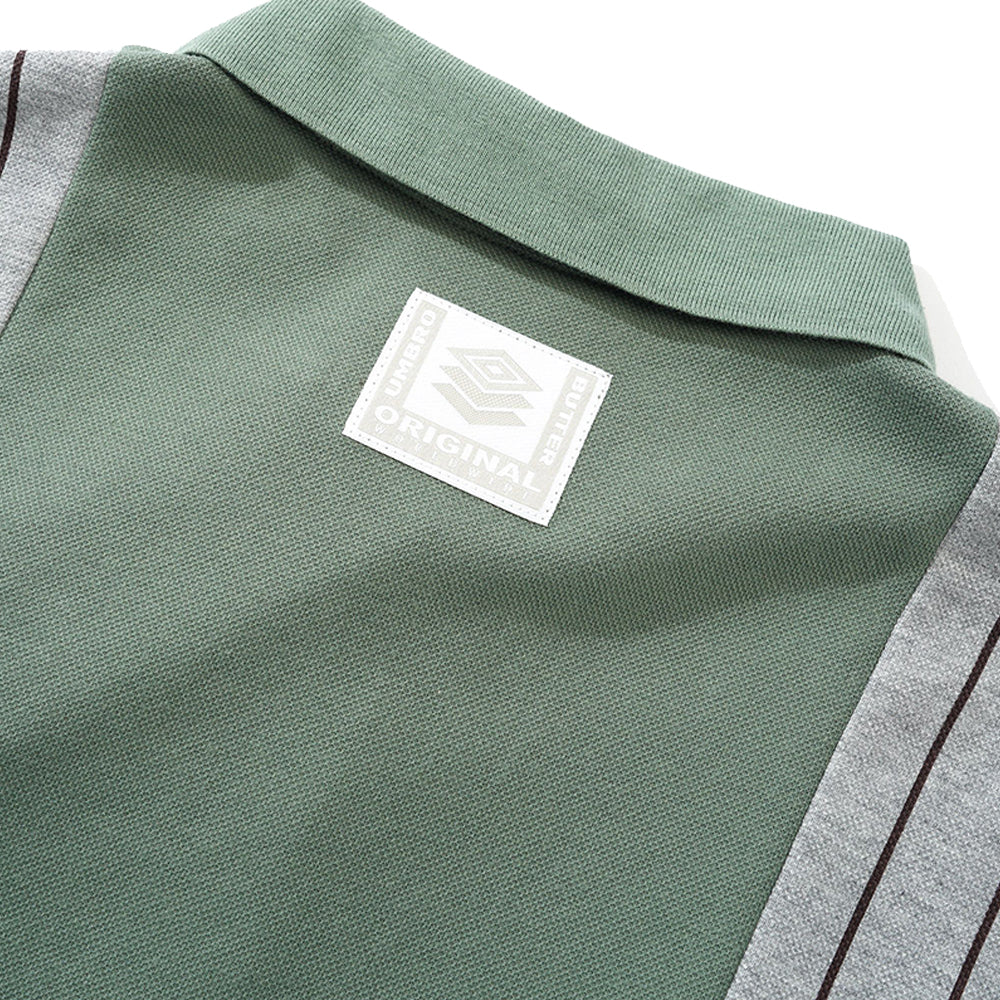 Butter Goods x Umbro Athletica S/S Polo Shirt Sage