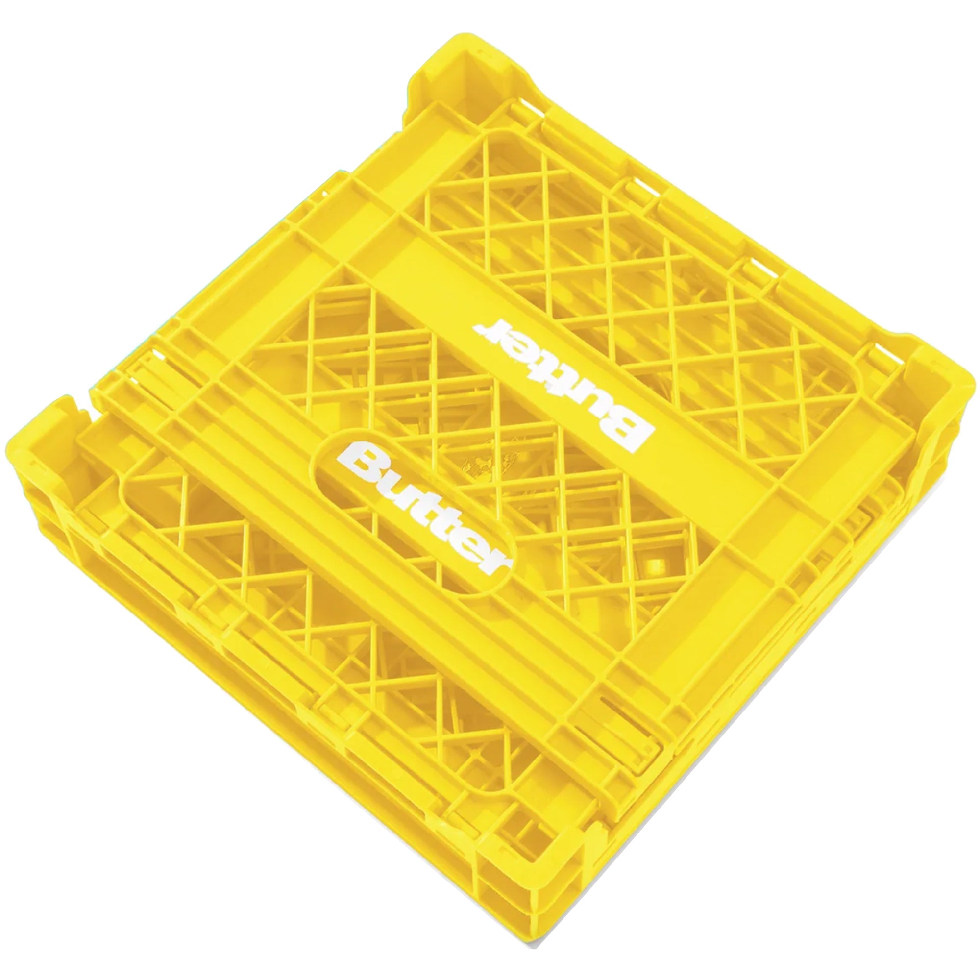 Butter Goods Collapsable Record Crate Yellow