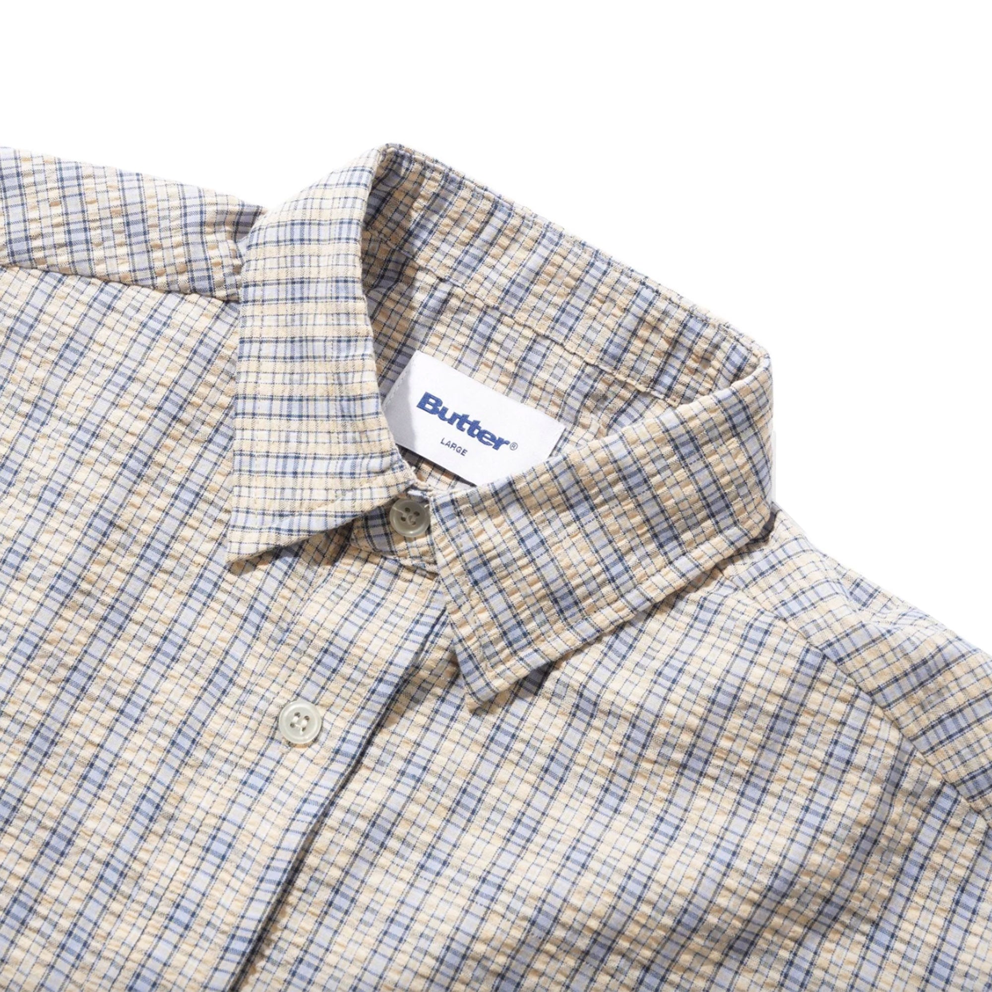 Butter Goods Equipment Short Sleeve Shirt Blue/Yellow