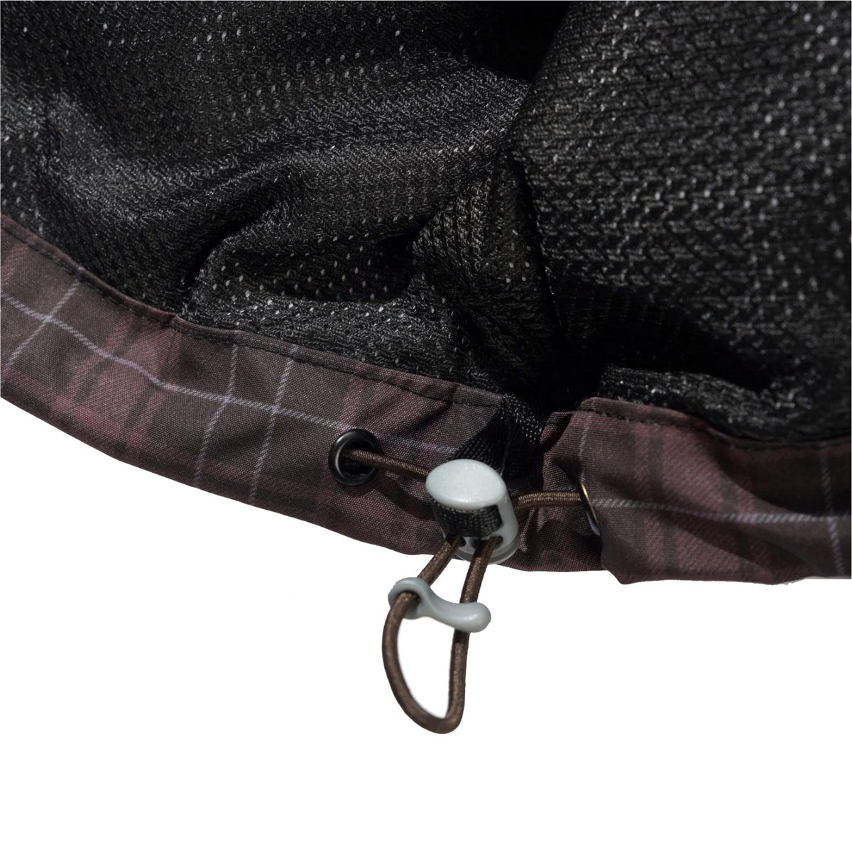 Butter Goods Plaid Nylon Jacket Burgundy