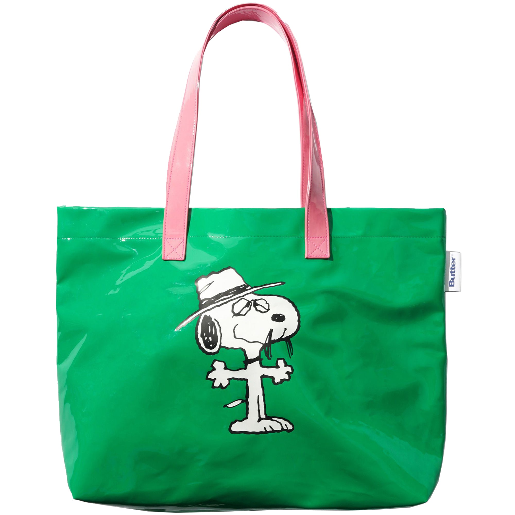 Butter Goods x Peanuts Shopper Tote Green/Light Pink