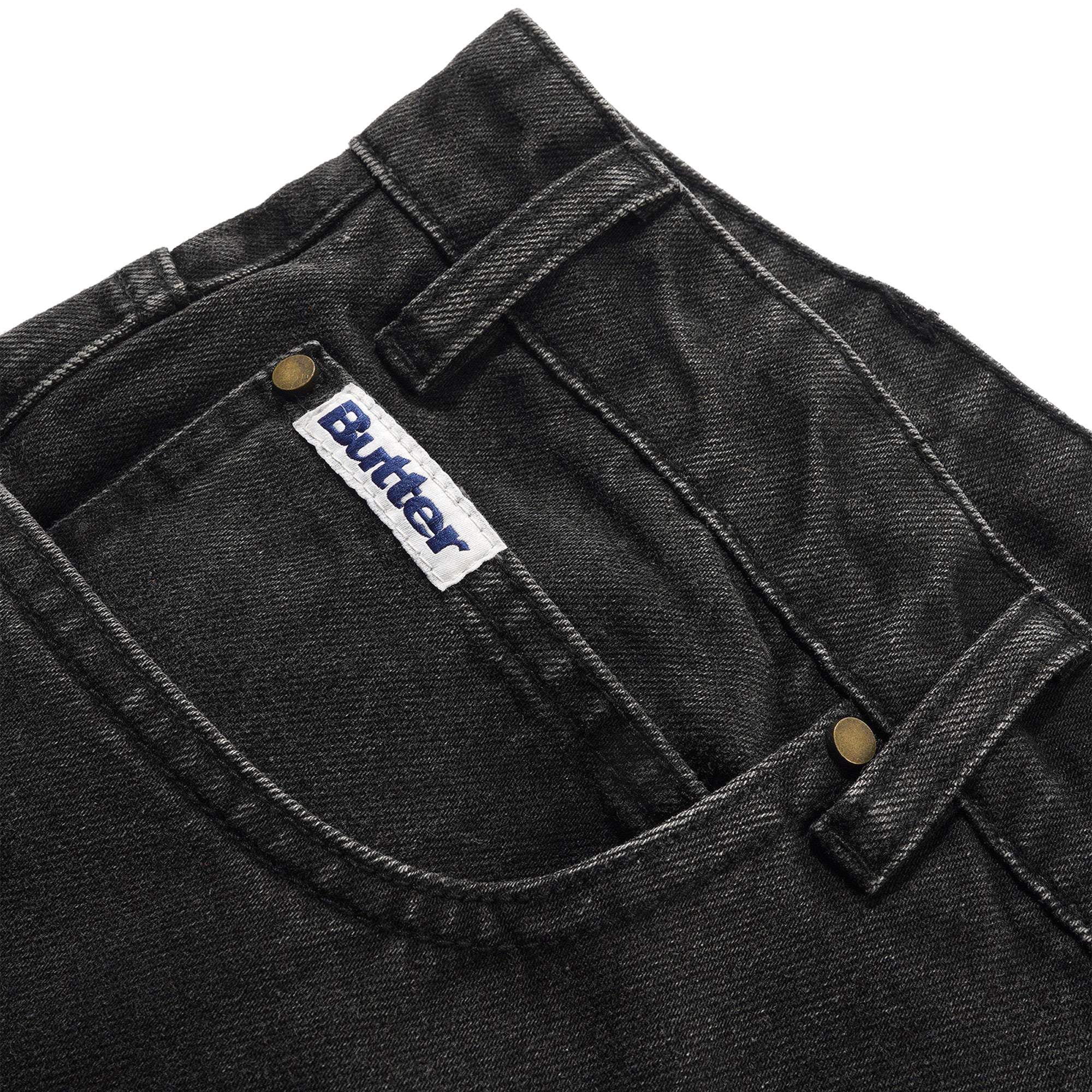 Butter Goods x Peanuts Spike Denim Jeans Faded Black