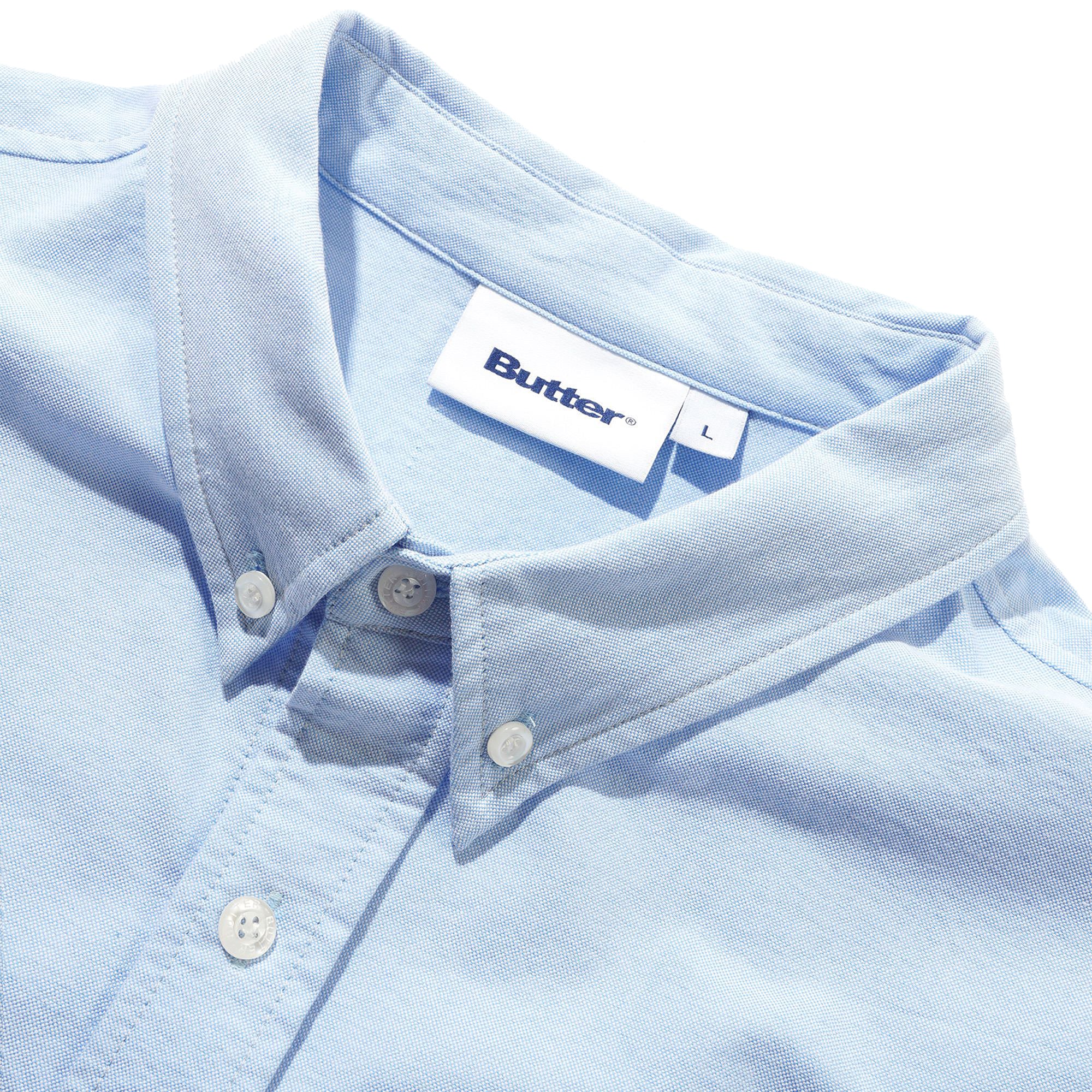 Butter Goods x Peanuts Spike Oxford Shirt Blue