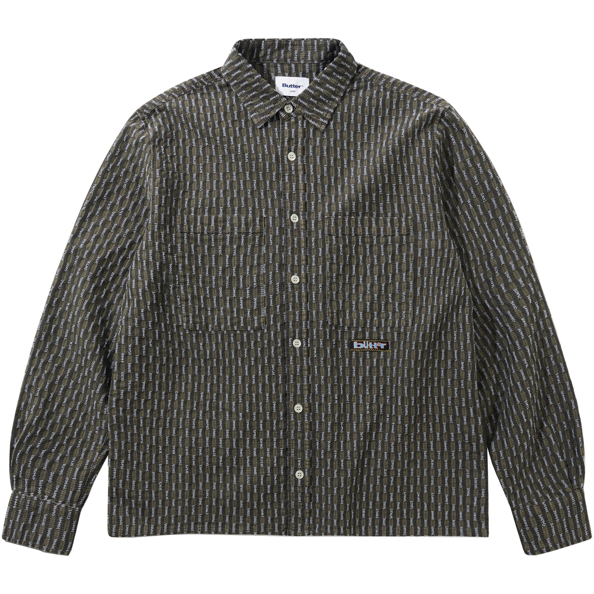 Butter Goods Stitch Shirt Moss