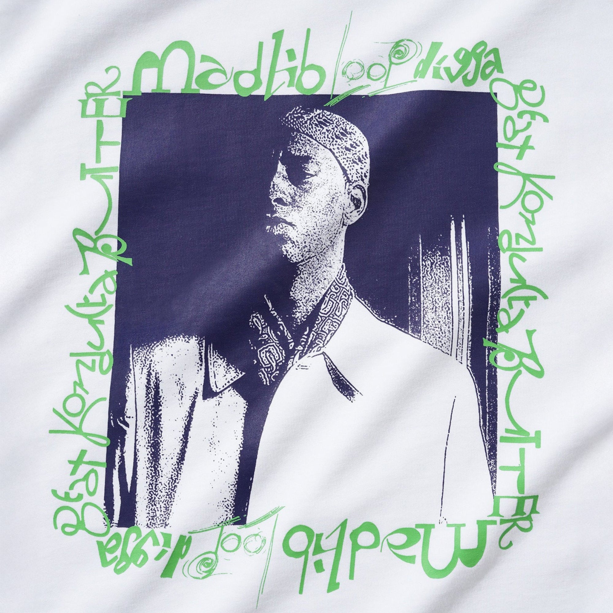 Butter Goods x Madlib Loop Digga Tee White