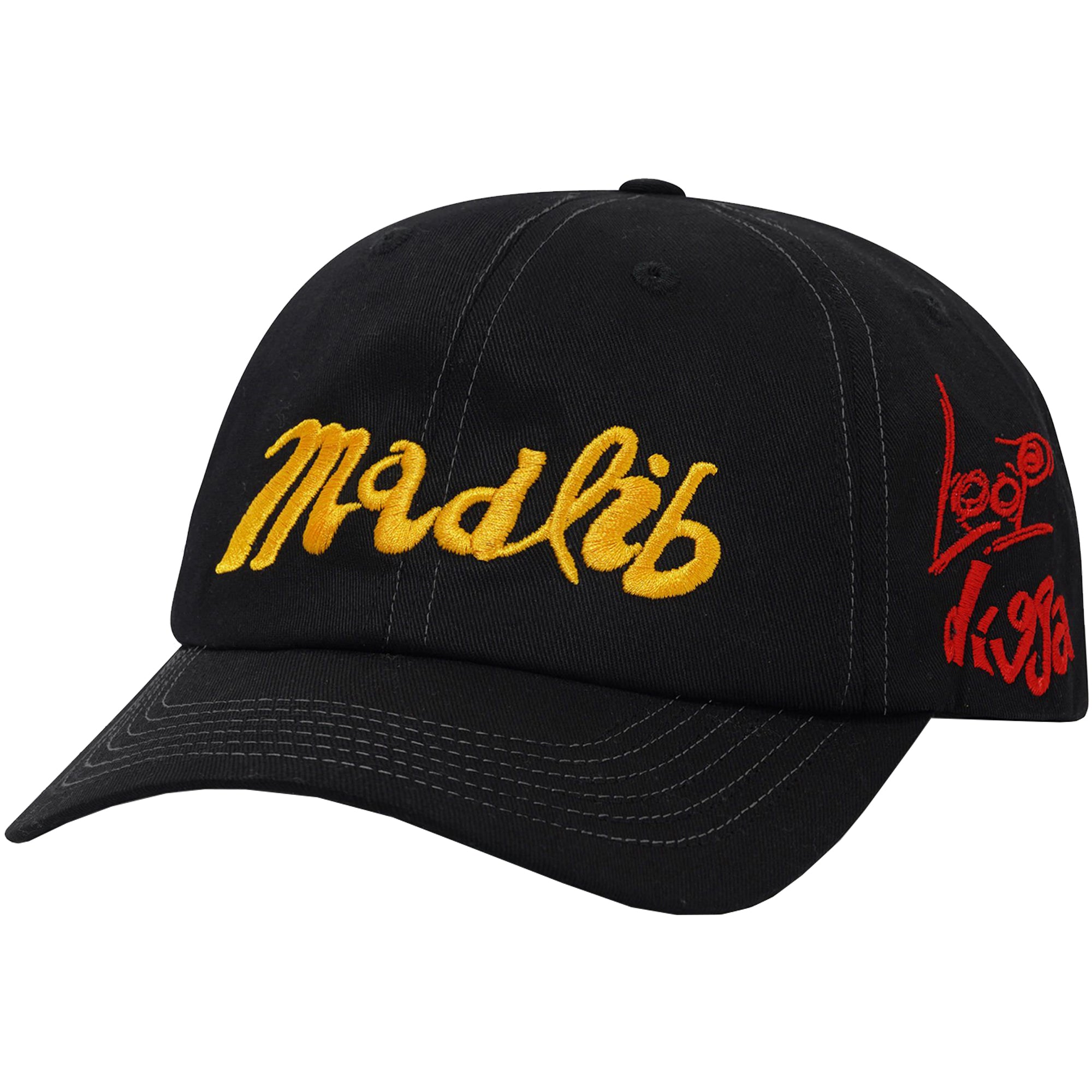 Butter Goods x Madlib Alias 6 Panel Cap Black