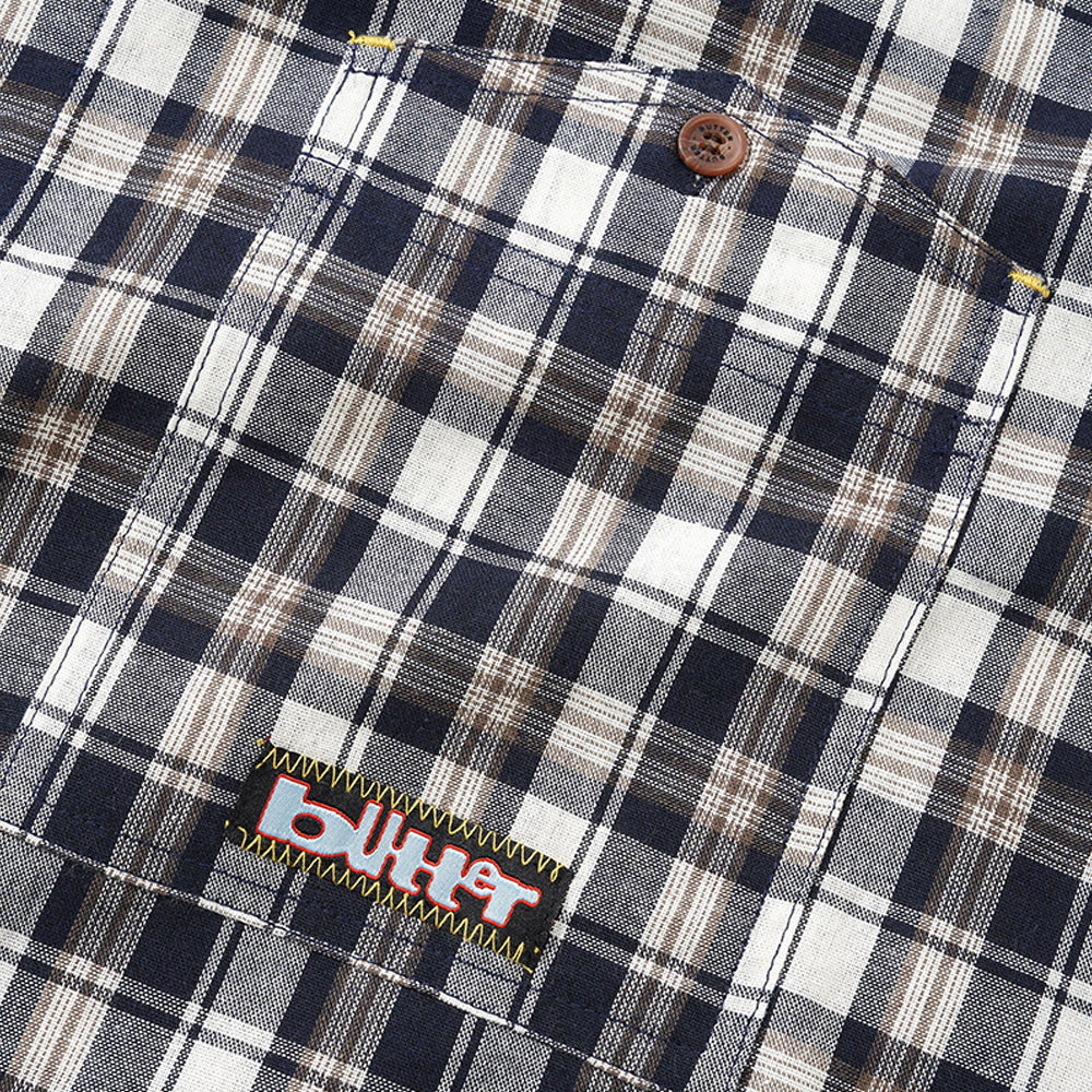 Butter Goods Asymmetrical S/S Shirt Navy