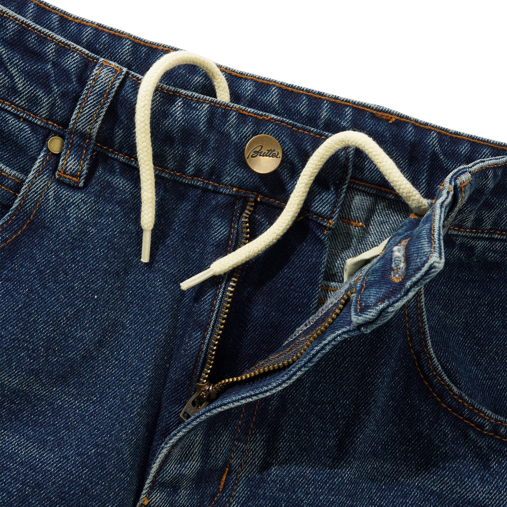 Butter Goods Baggy Denim Jeans Distressed Indigo