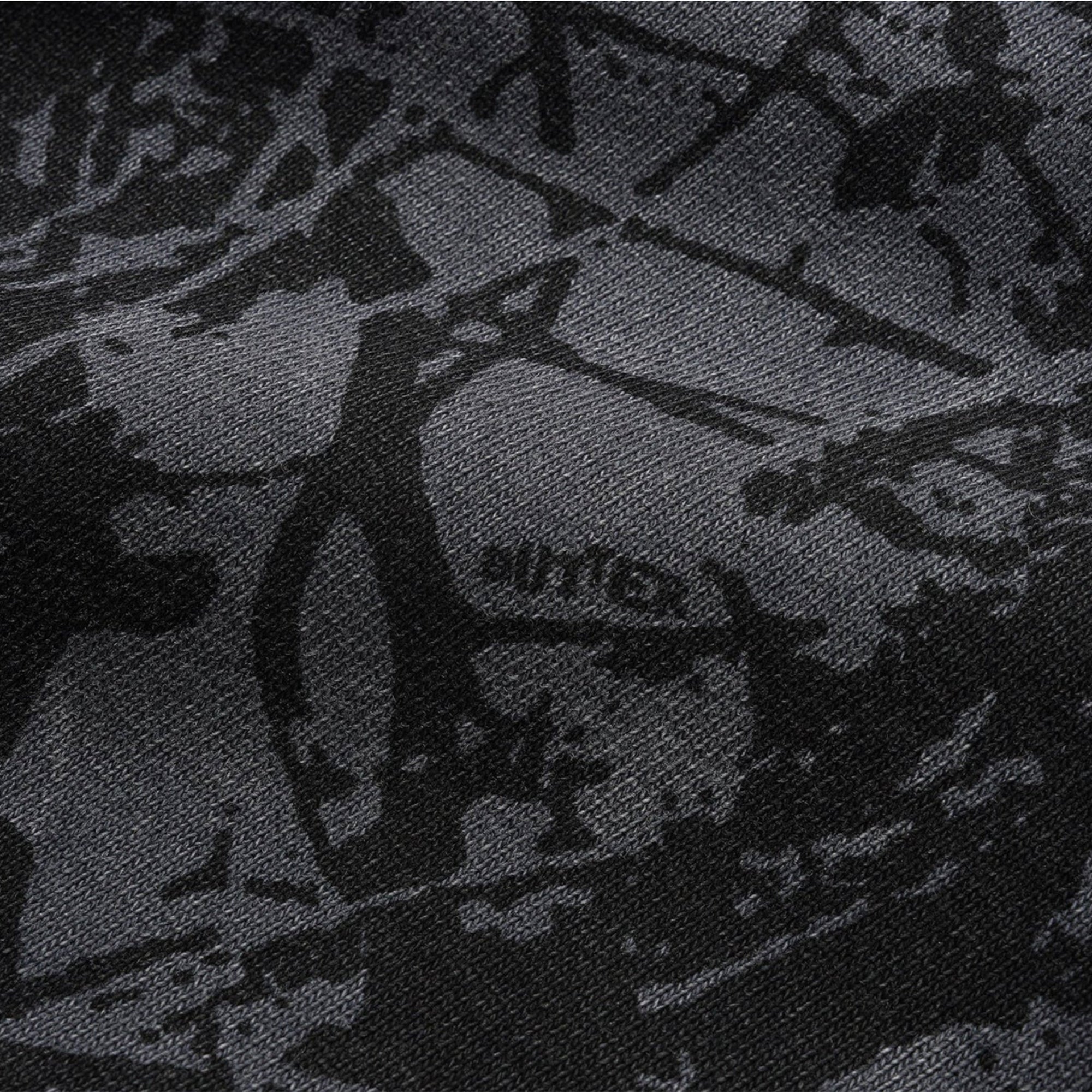 Butter Goods Woods Camo Zip-Thru Hood Washed Black